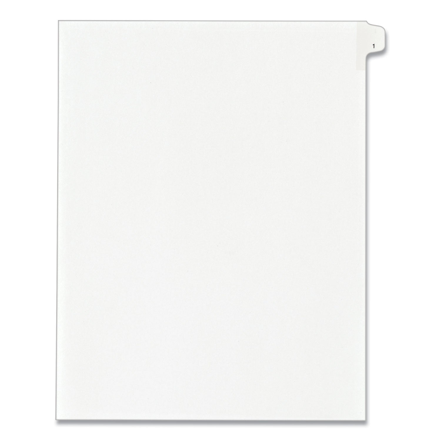 Preprinted Legal Exhibit Side Tab Index Dividers, Allstate Style, 10-Tab, 1, 11 x 8.5, White, 25/Pack -