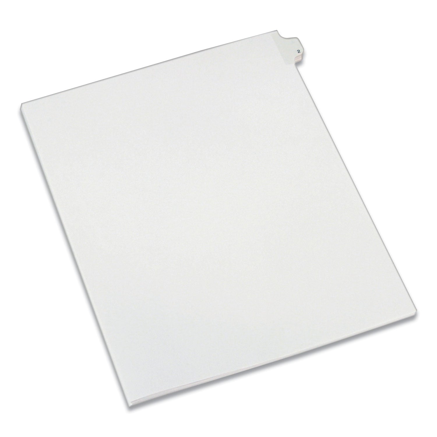 Preprinted Legal Exhibit Side Tab Index Dividers, Allstate Style, 10-Tab, 2, 11 x 8.5, White, 25/Pack -