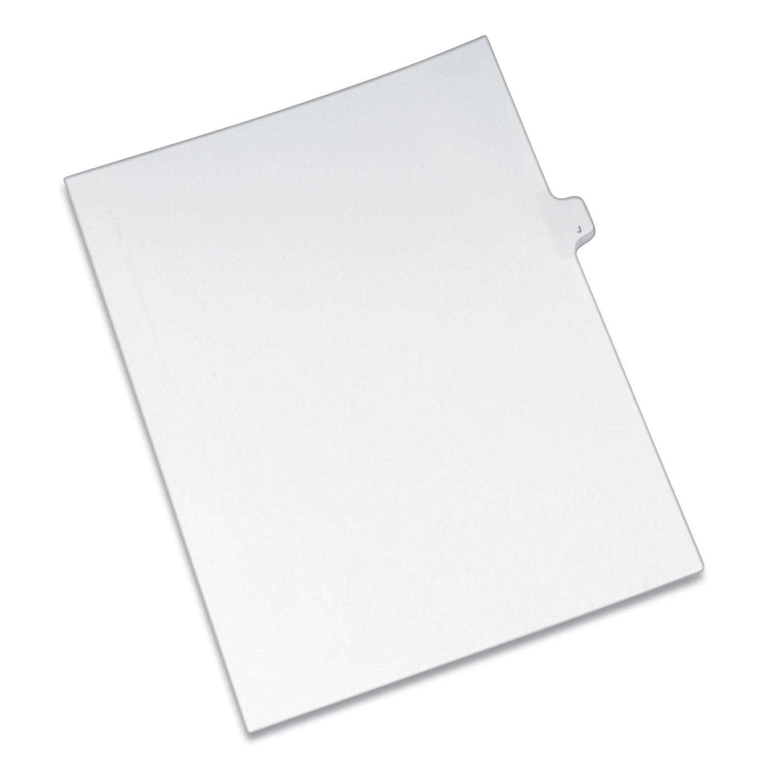 Preprinted Legal Exhibit Side Tab Index Dividers, Allstate Style, 26-Tab, J, 11 x 8.5, White, 25/Pack -