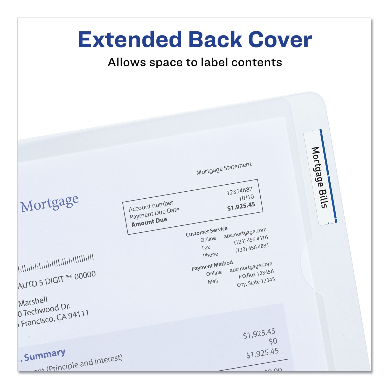 Heavy-Duty Plastic Sleeves, Letter Size, Clear, 12/Pack -