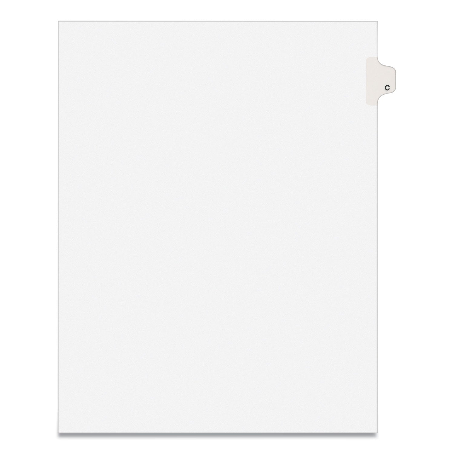 Preprinted Legal Exhibit Side Tab Index Dividers, Avery Style, 26-Tab, C, 11 x 8.5, White, 25/Pack, (1403) -