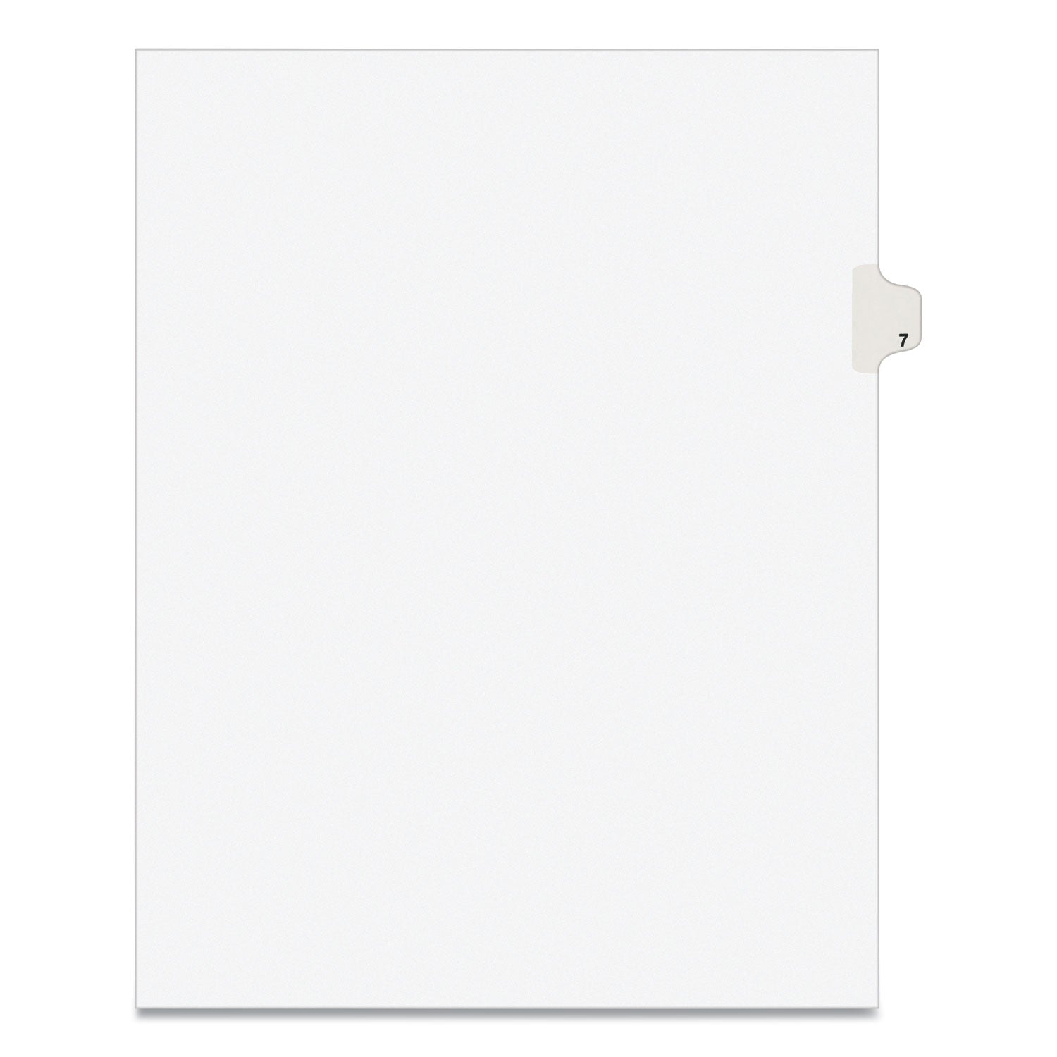 Preprinted Legal Exhibit Side Tab Index Dividers, Avery Style, 10-Tab, 7, 11 x 8.5, White, 25/Pack -