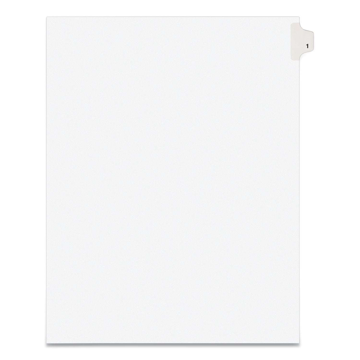 Preprinted Legal Exhibit Side Tab Index Dividers, Avery Style, 10-Tab, 1, 11 x 8.5, White, 25/Pack -