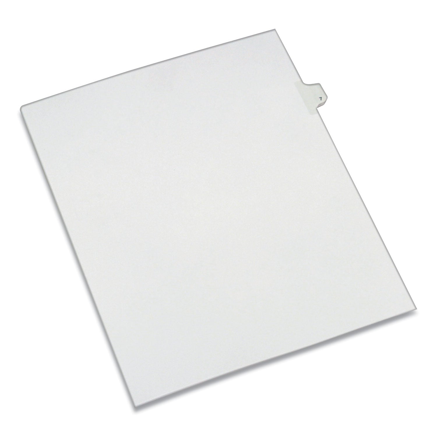 Preprinted Legal Exhibit Side Tab Index Dividers, Allstate Style, 10-Tab, 7, 11 x 8.5, White, 25/Pack -