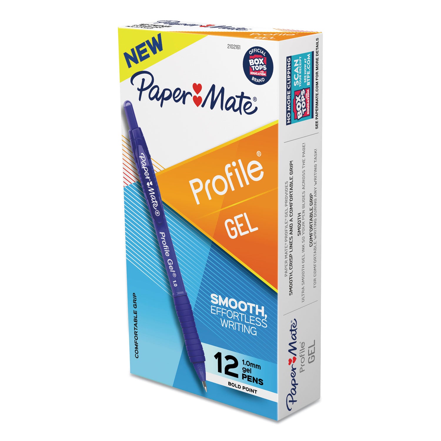 profile-gel-pen-retractable-bold-1-mm-blue-ink-translucent-blue-barrel-dozen_pap2102161 - 2