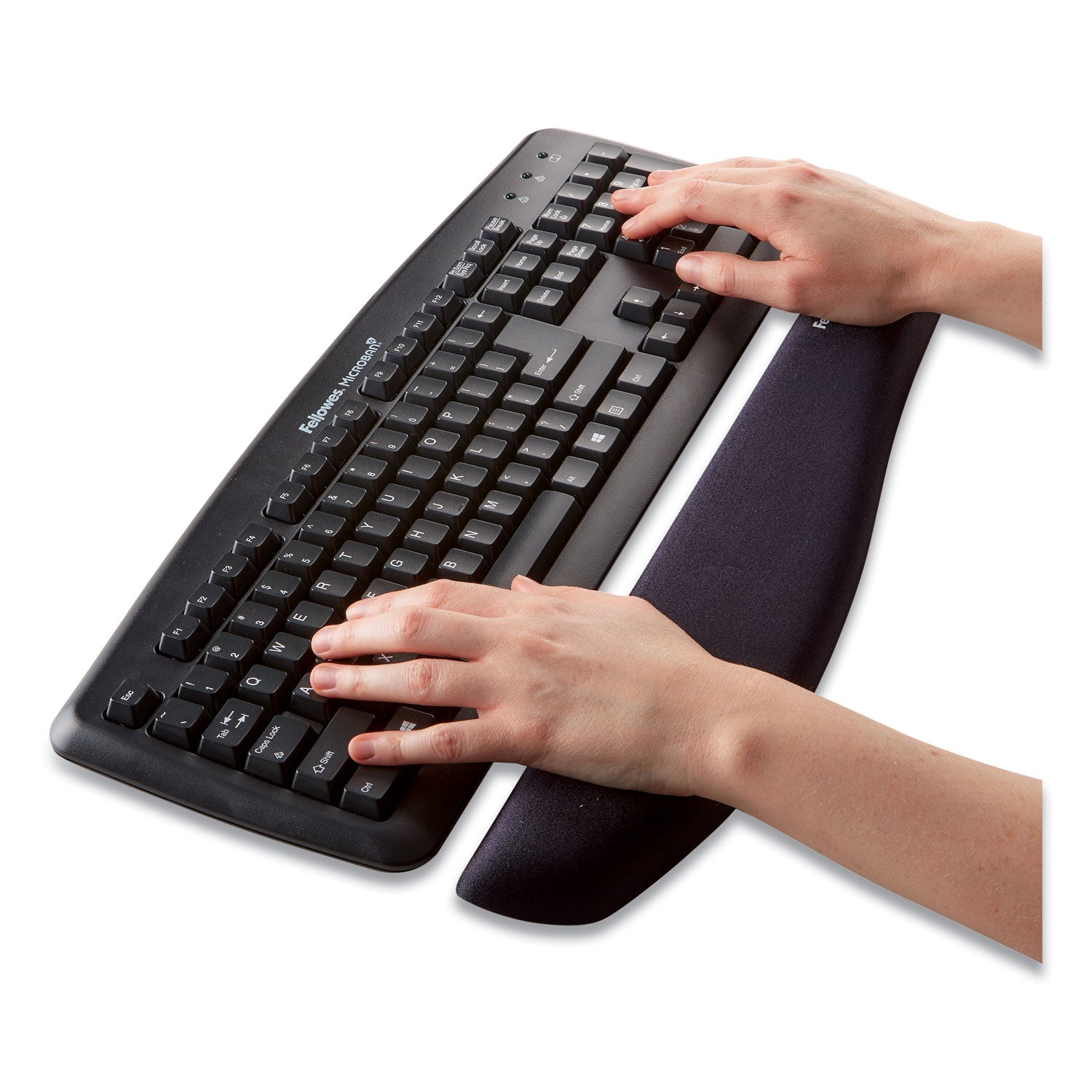 PlushTouch Keyboard Wrist Rest, 18.12 x 3.18, Graphite -