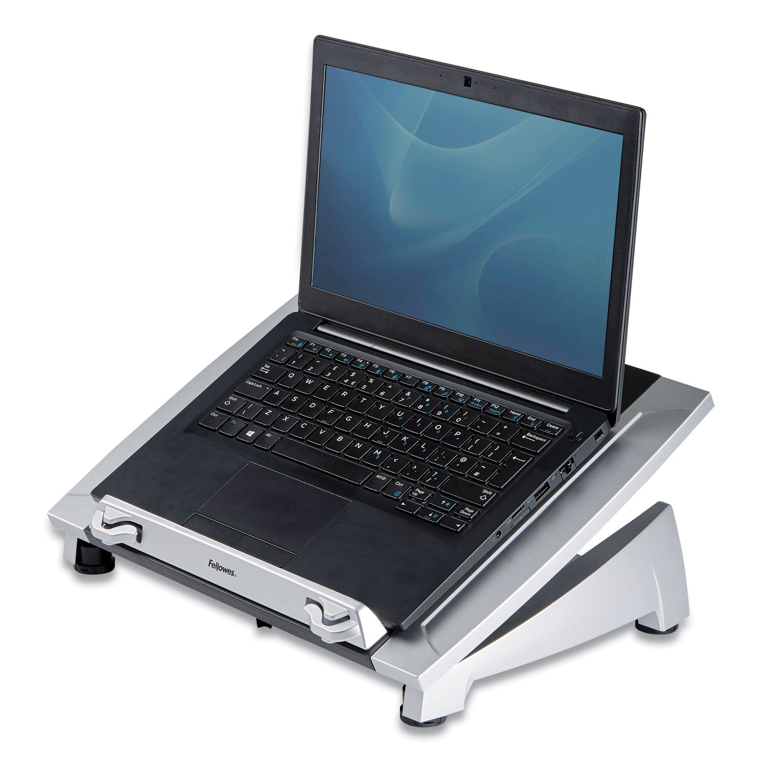 Office Suites Laptop Riser Plus, 15.06" x 10.5" x 6.5", Black/Silver, Supports 10 lbs -