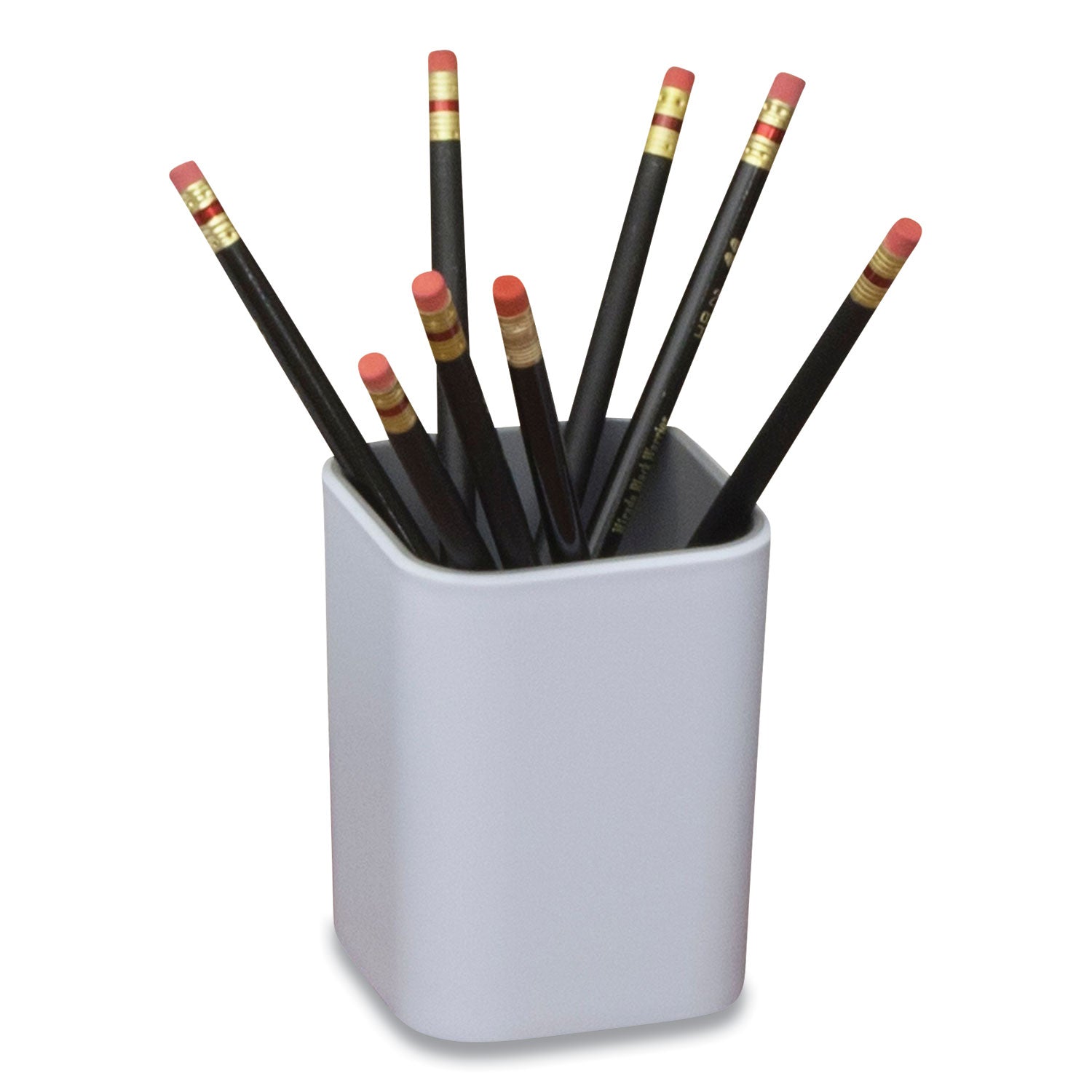 fusion-pencil-cup-plastic-3-x-3-x-4-white-gray_avt37524 - 1