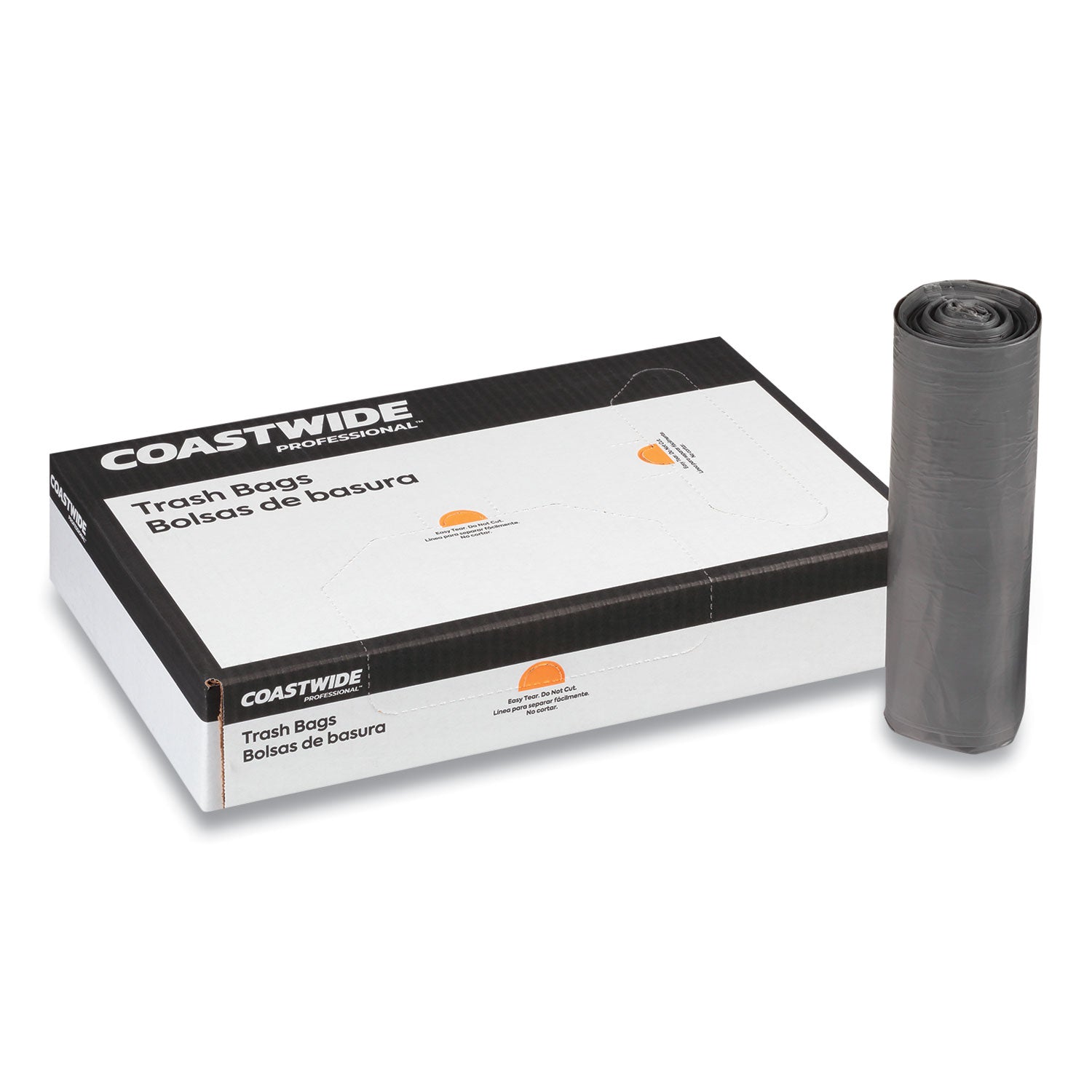 linear-low-density-can-liners-56-gal-095-mil-43-x-47-gray-25-bags-roll-4-rolls-carton_cwz116697 - 2