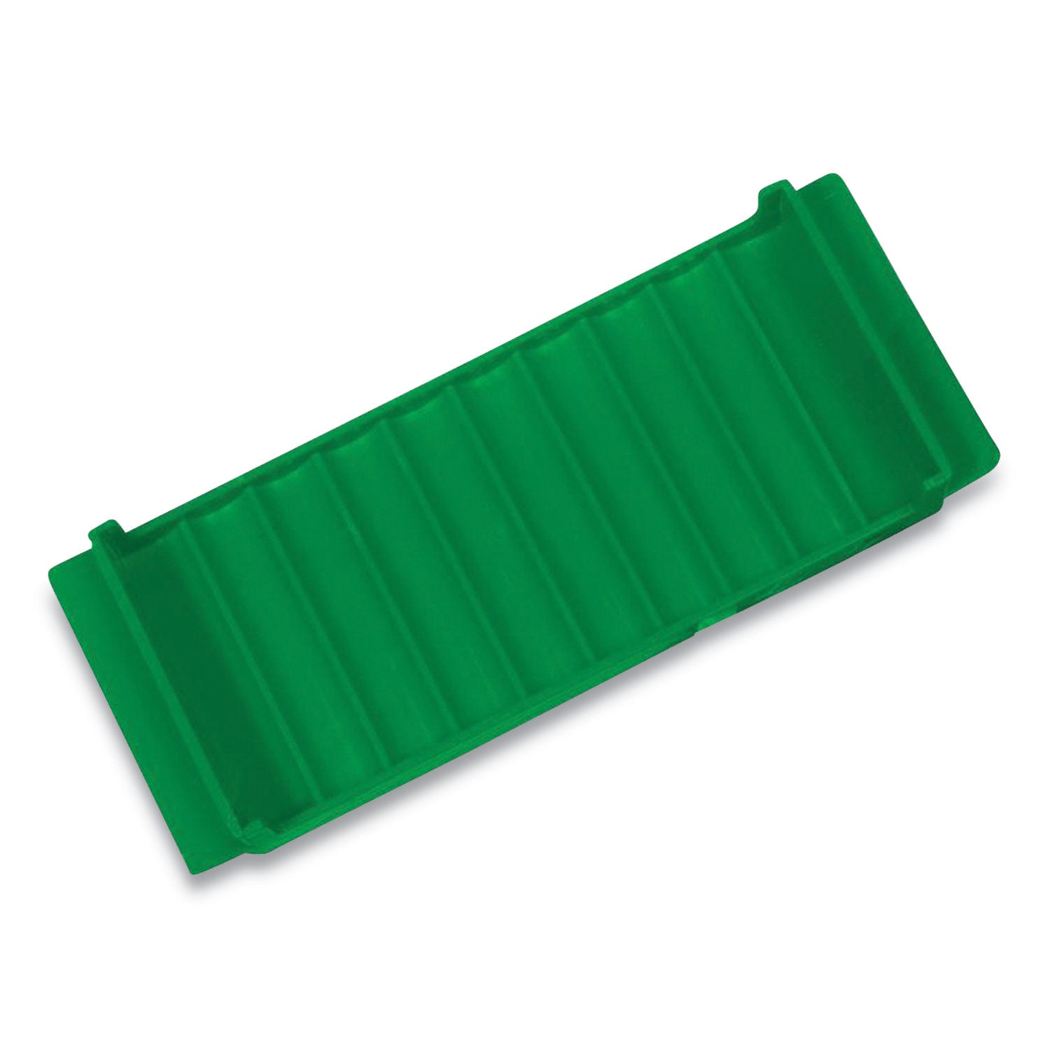 stackable-plastic-coin-tray-dimes-10-compartments-denomination-and-capacity-etched-on-side-green_cnk560562ea - 1