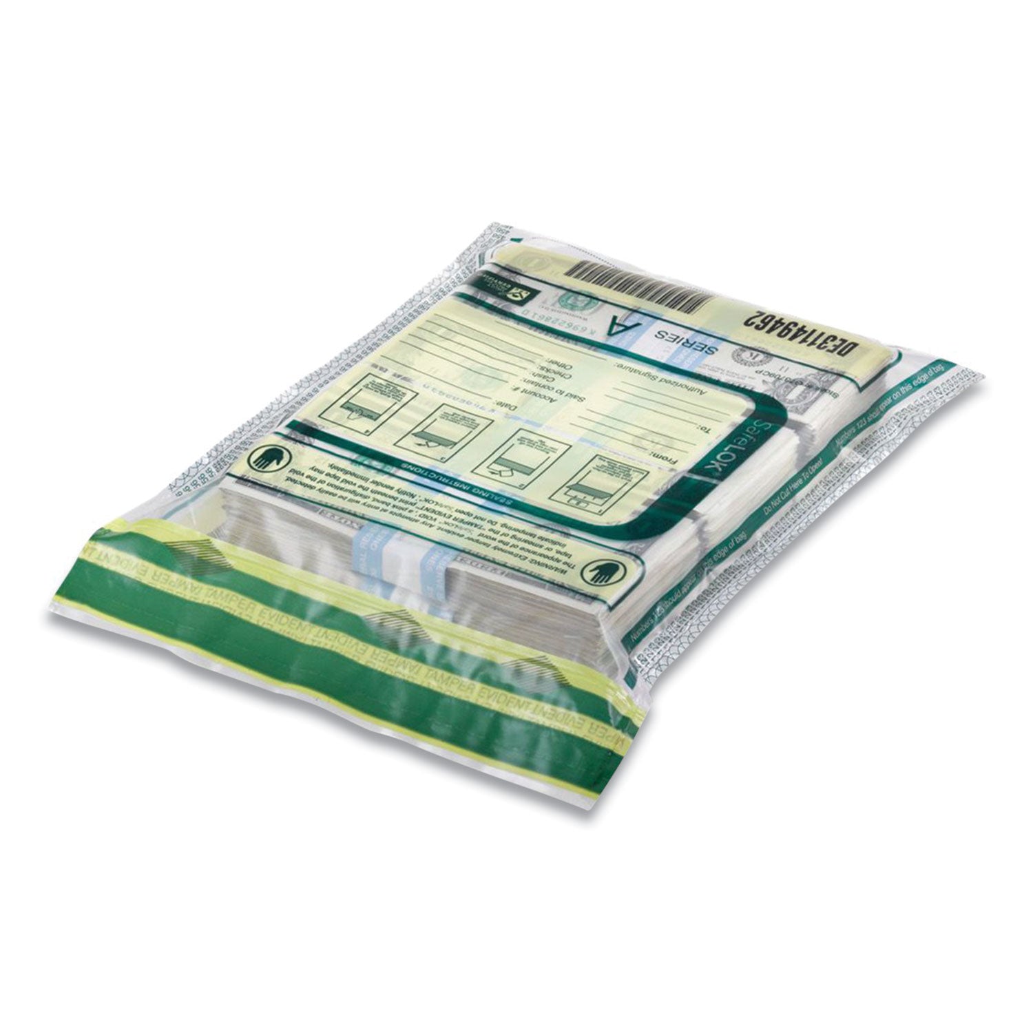 Series D Deposit Bags, 12 x 16, White, 100/Pack - 2