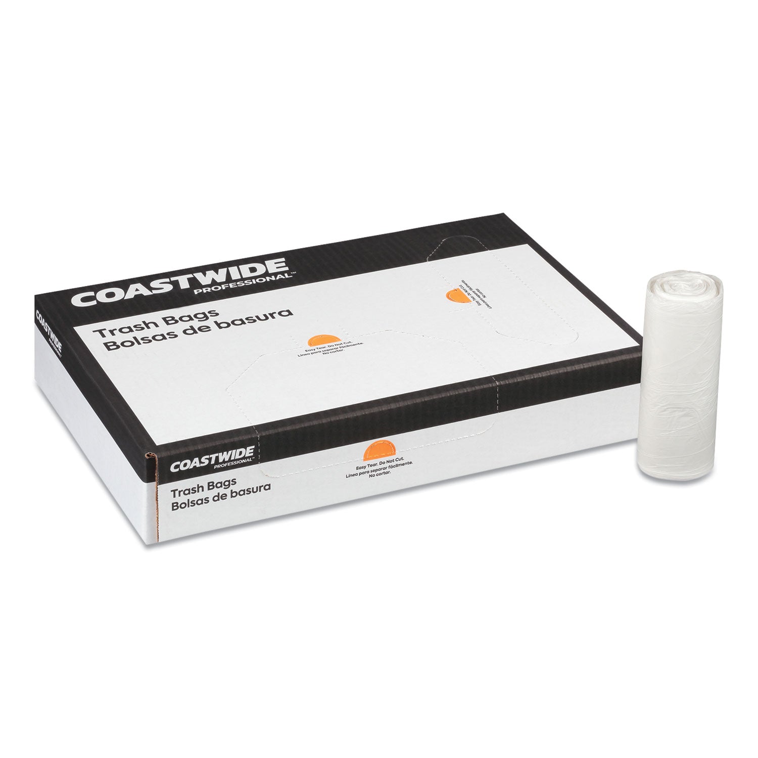 high-density-can-liners-10-gal-8-mic-24-x-24-natural-50-bags-roll-20-rolls-carton_cwz275497 - 2