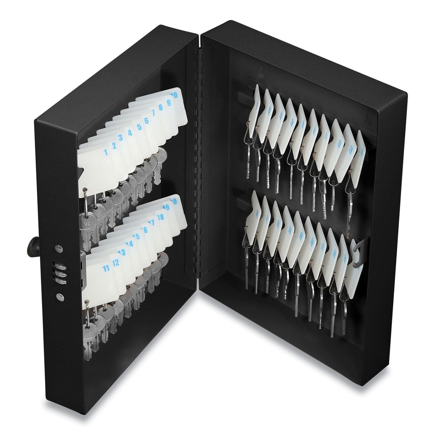 40-slot-key-box-with-combination-lock-steel-black-4-x-78-x-115_hwl6107 - 1