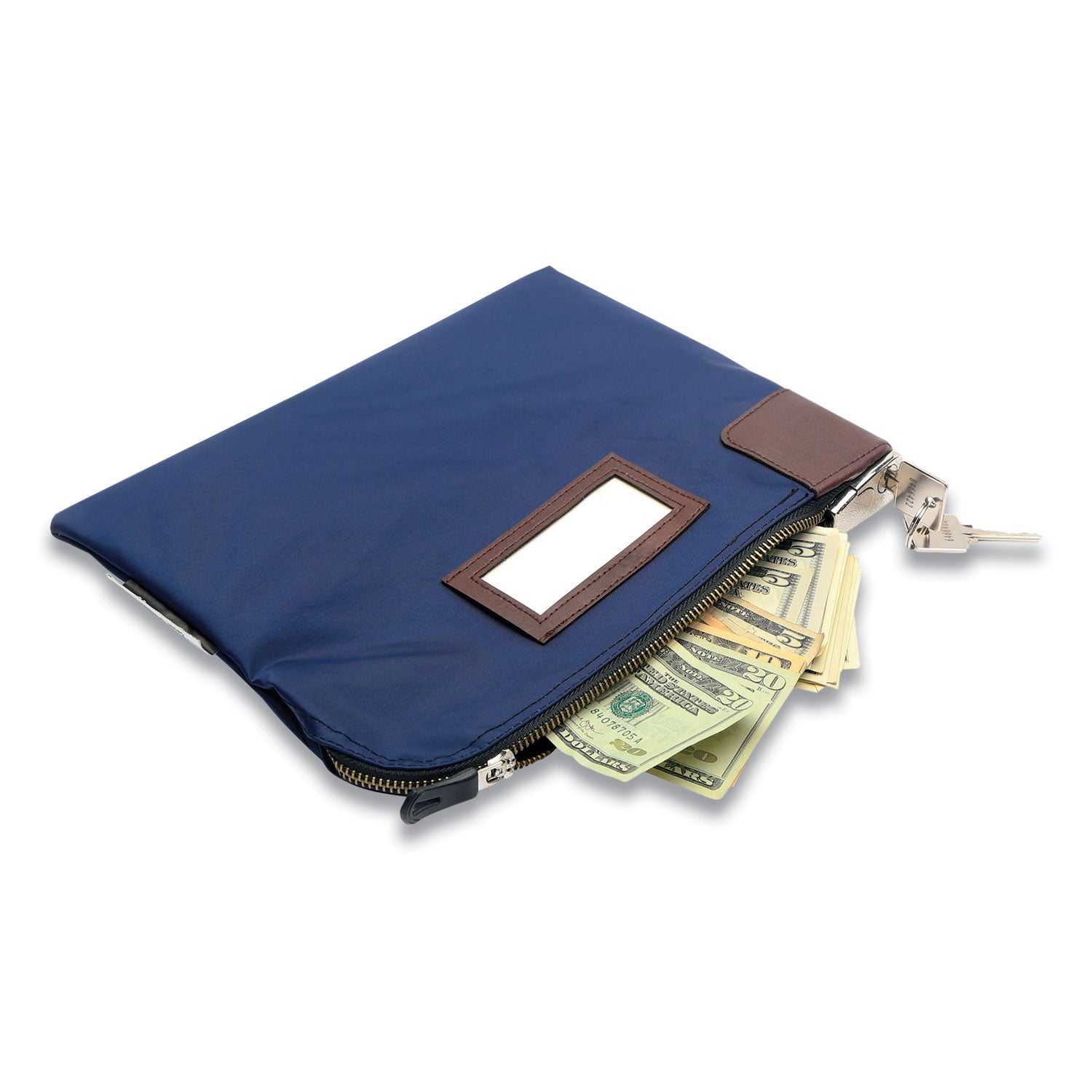 key-lock-deposit-bag-with-2-keys-vinyl-12-x-112-x-87-navy-blue_hwl6505 - 1