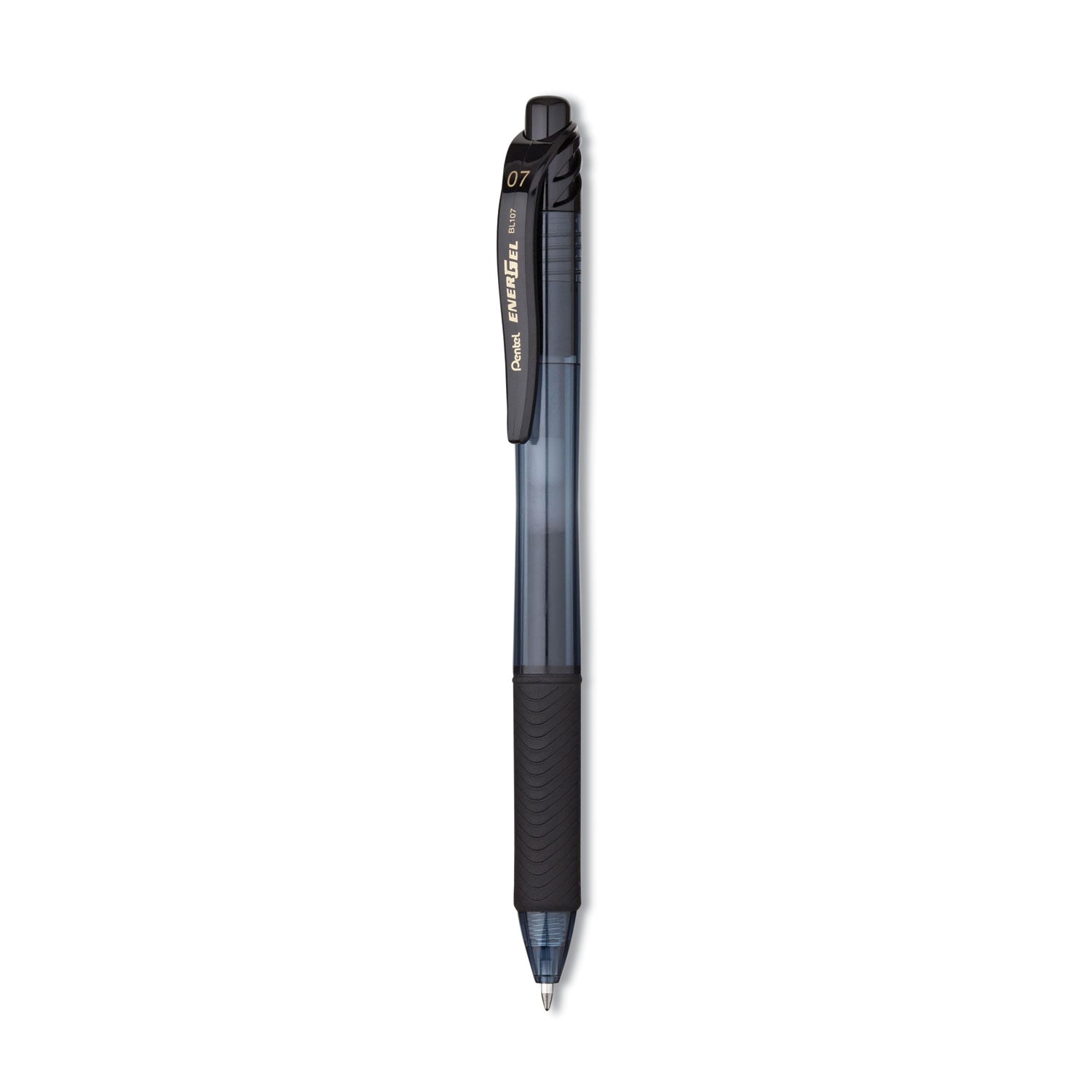 energel-x-gel-pen-retractable-medium-07-mm-black-ink-smoke-black-barrel-5-pack_penbl107bps5a - 1