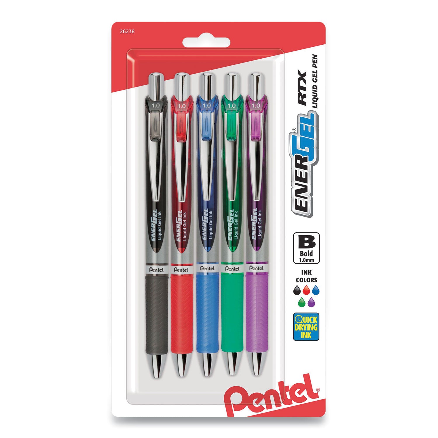 energel-rtx-gel-pen-retractable-bold-1-mm-assorted-ink-and-barrel-colors-5-pack_penbl80bp5m - 1