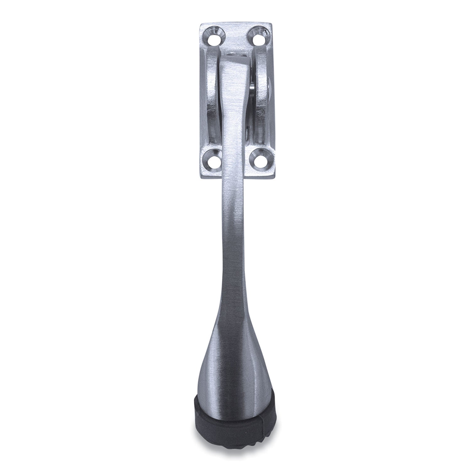 hinged-kick-down-door-stop-with-rectangular-four-point-mounting-plate-075-wide-door-mount-425-long-stopper-satin-chrome_pfqdt100007 - 1