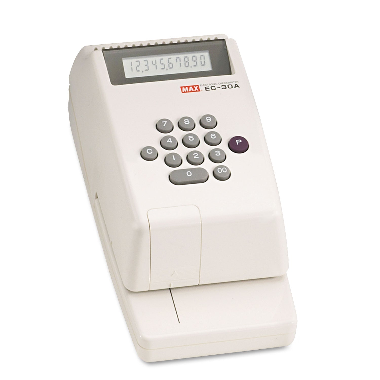 Electronic Checkwriter, 10-Digit, 4.38 x 9.13 x 3.75 -