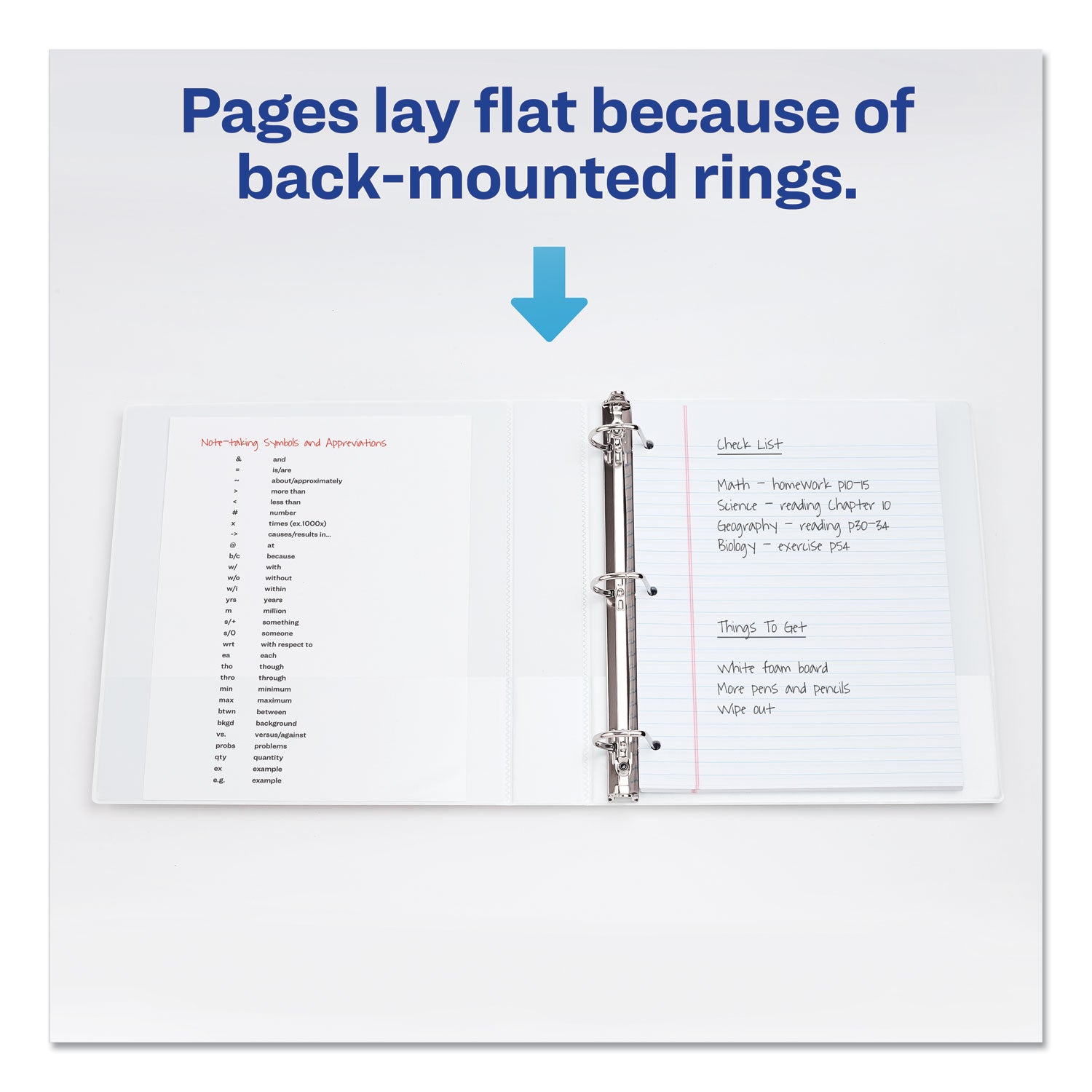 Durable View Binder with DuraHinge and EZD Rings, 3 Rings, 1" Capacity, 11 x 8.5, White, (9301) -