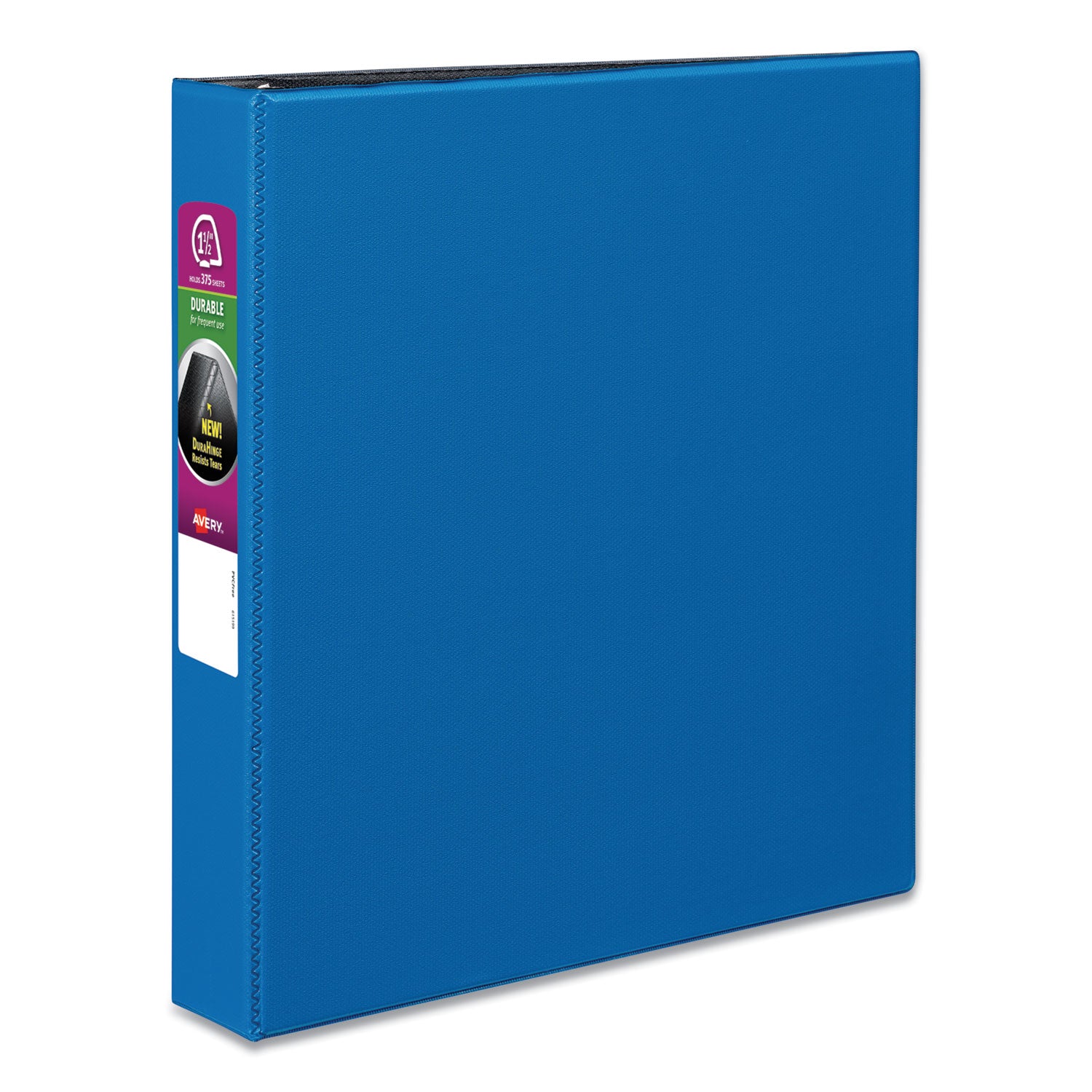Durable Non-View Binder with DuraHinge and Slant Rings, 3 Rings, 1.5" Capacity, 11 x 8.5, Blue -
