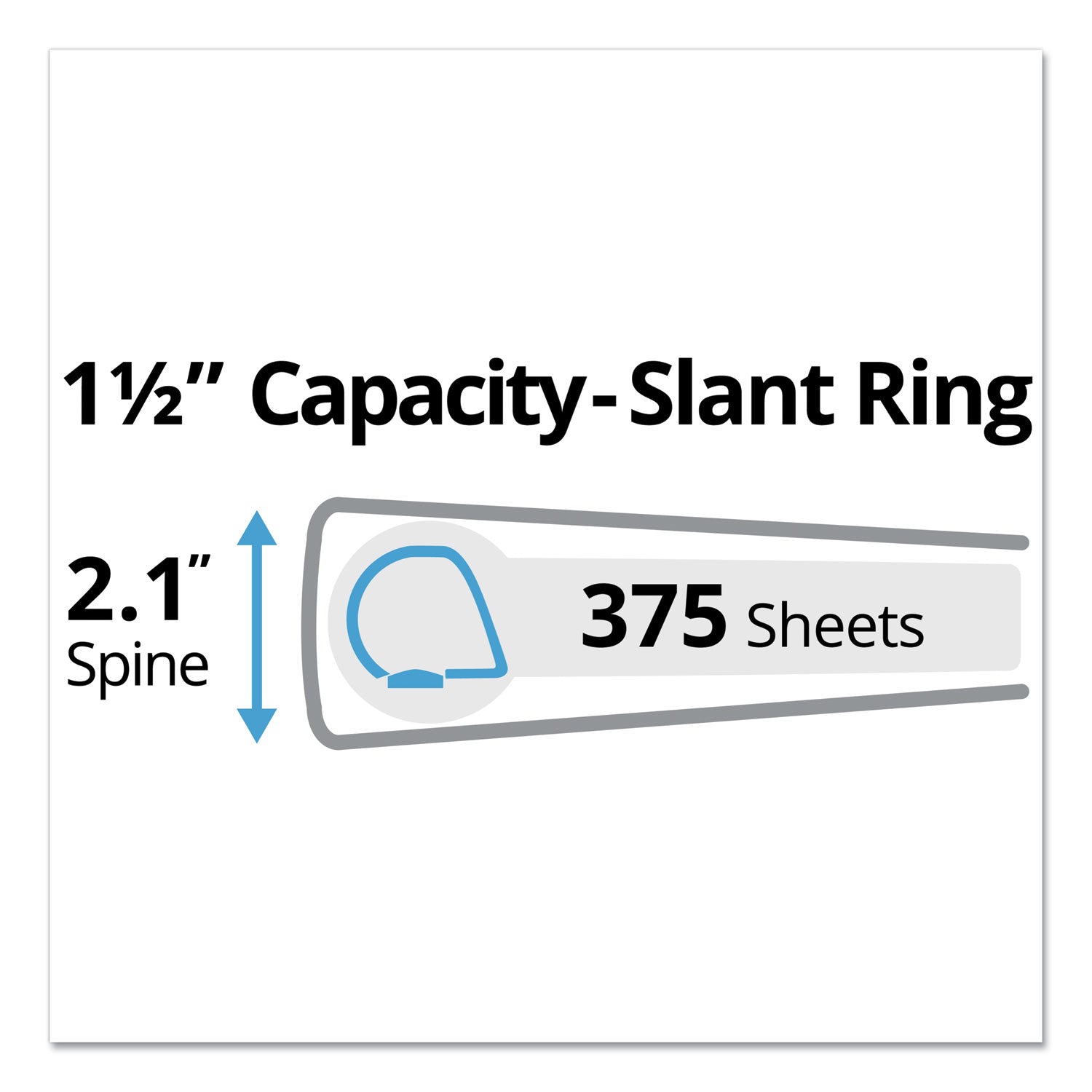 Durable Non-View Binder with DuraHinge and Slant Rings, 3 Rings, 1.5" Capacity, 11 x 8.5, Green -
