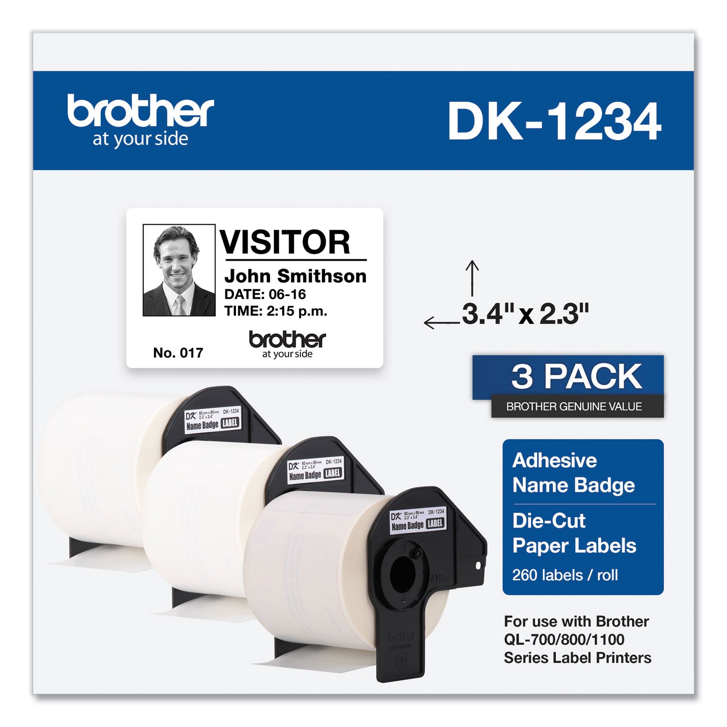 die-cut-name-badge-labels-23-x-34-white-260-labels-roll-3-rolls-pack_brtdk12343pk - 1