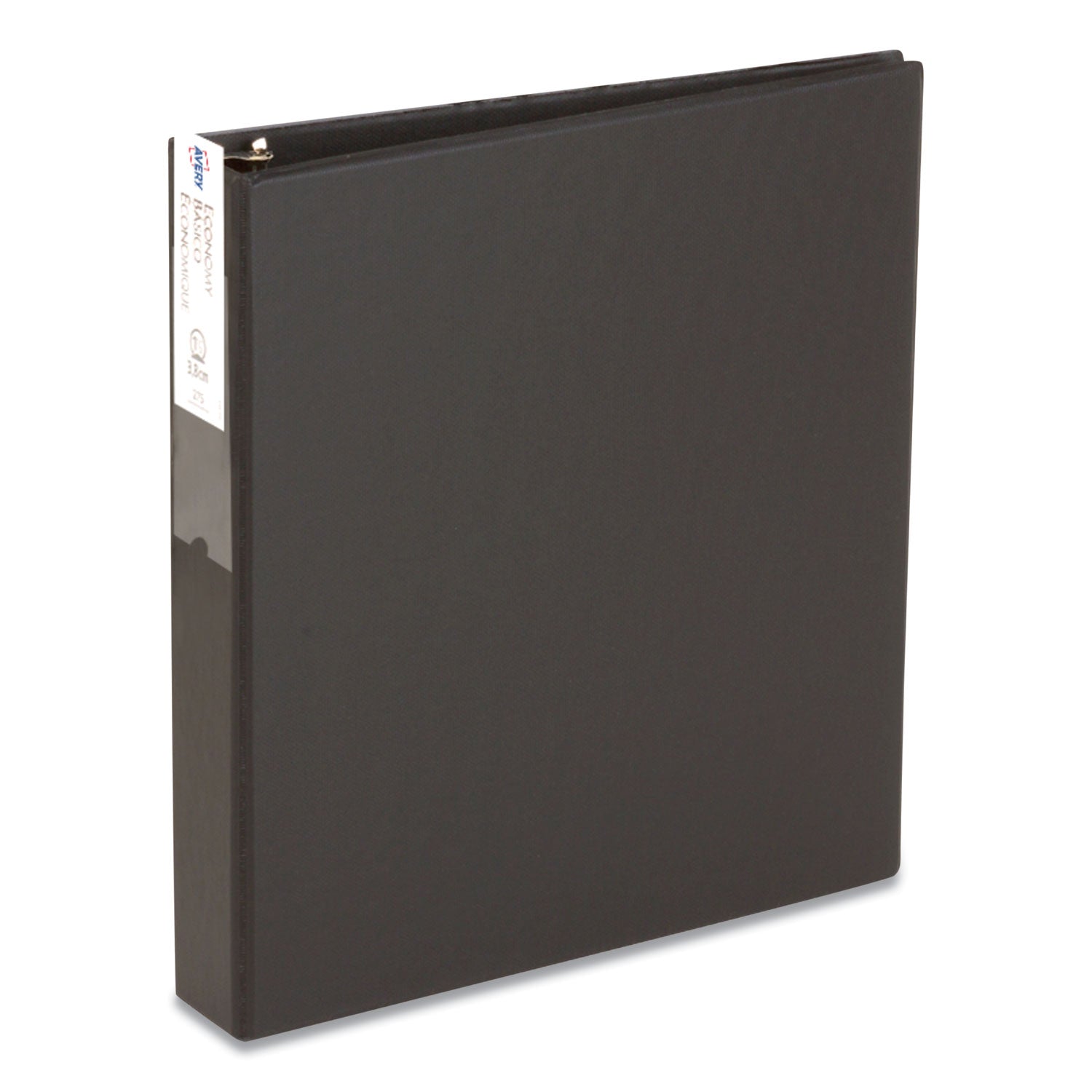 Economy Non-View Binder with Round Rings, 3 Rings, 1.5" Capacity, 11 x 8.5, Black, (4401) -