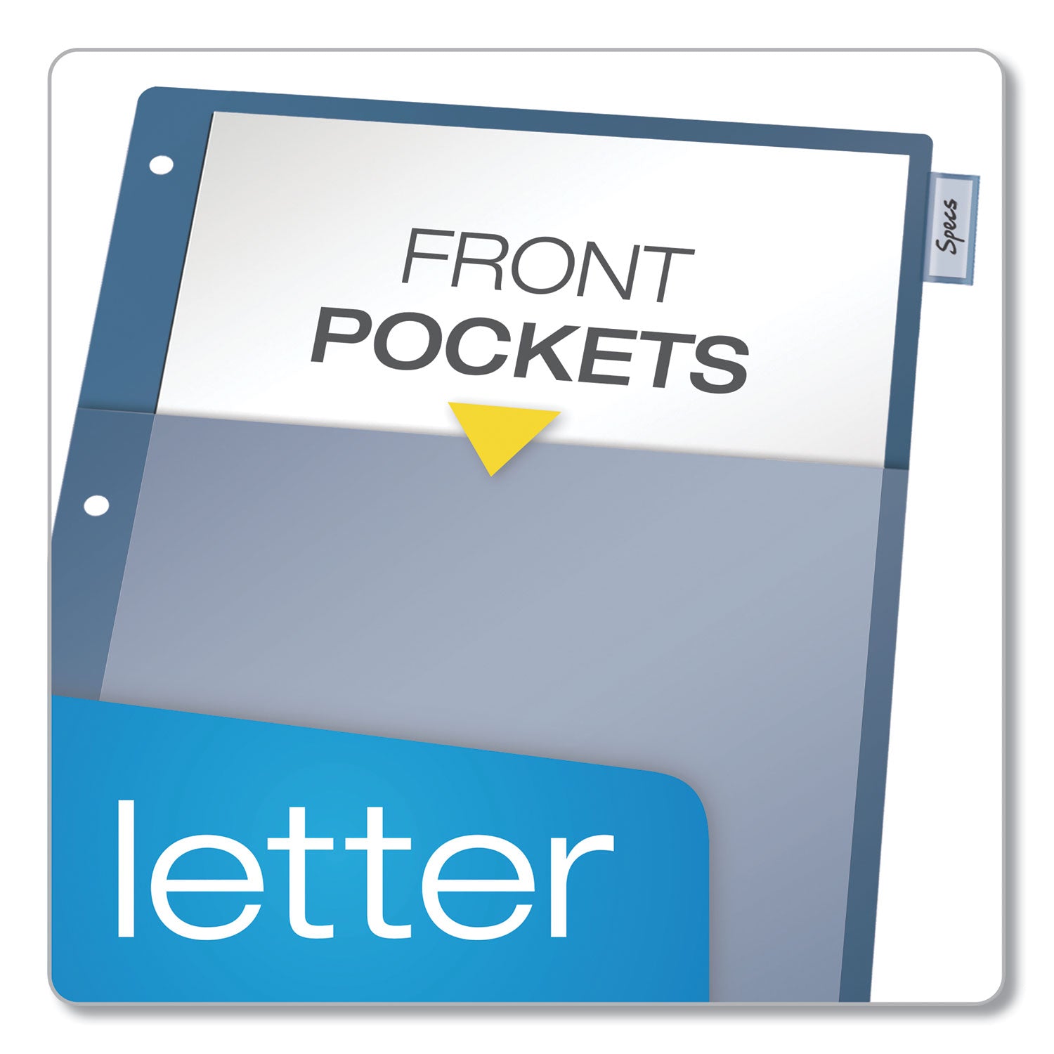 Poly 1-Pocket Index Dividers, 8-Tab, 11 x 8.5, Assorted -