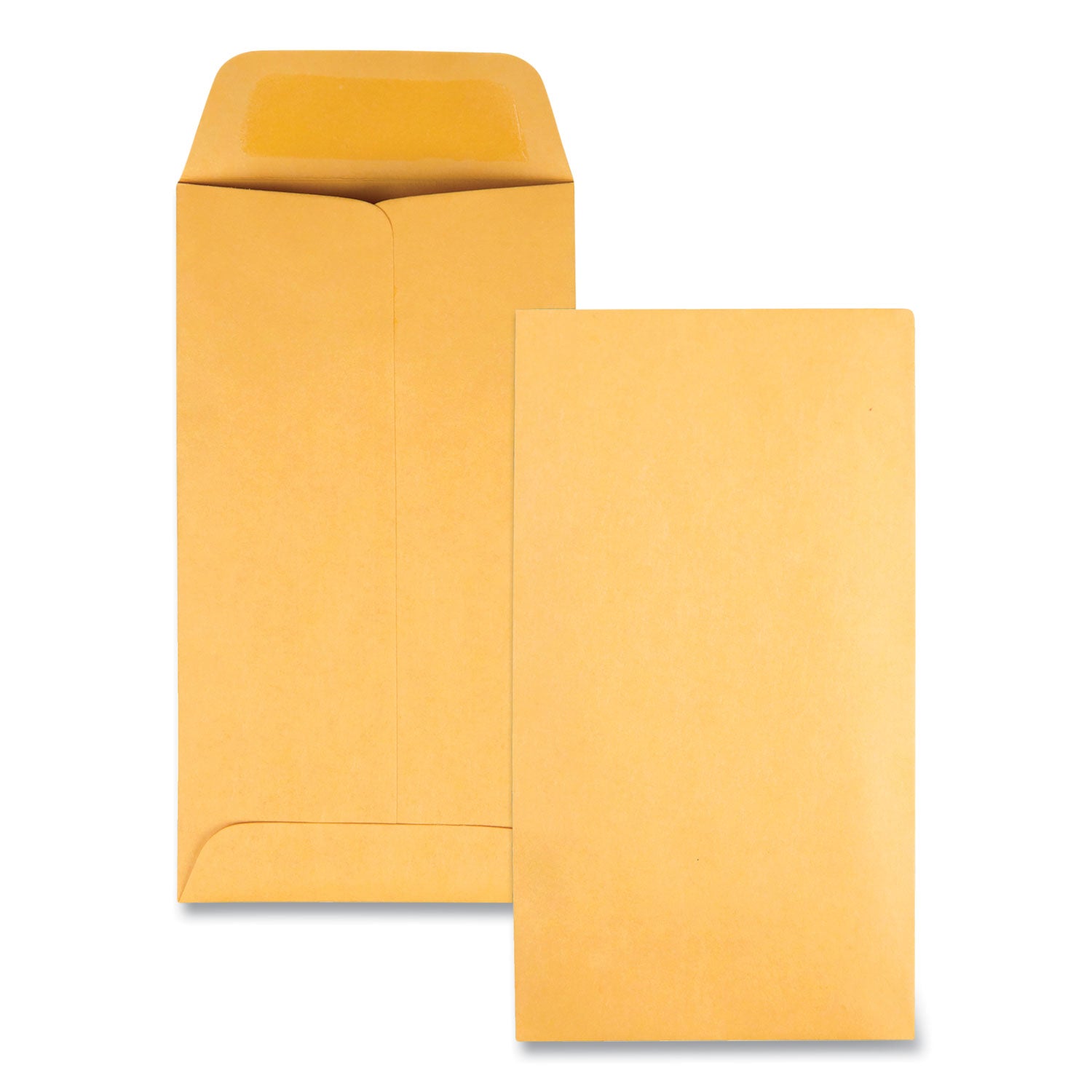 Kraft Coin and Small Parts Envelope, #7, Square Flap, Gummed Closure, 3.5 x 6.5, Brown Kraft, 500/Box -