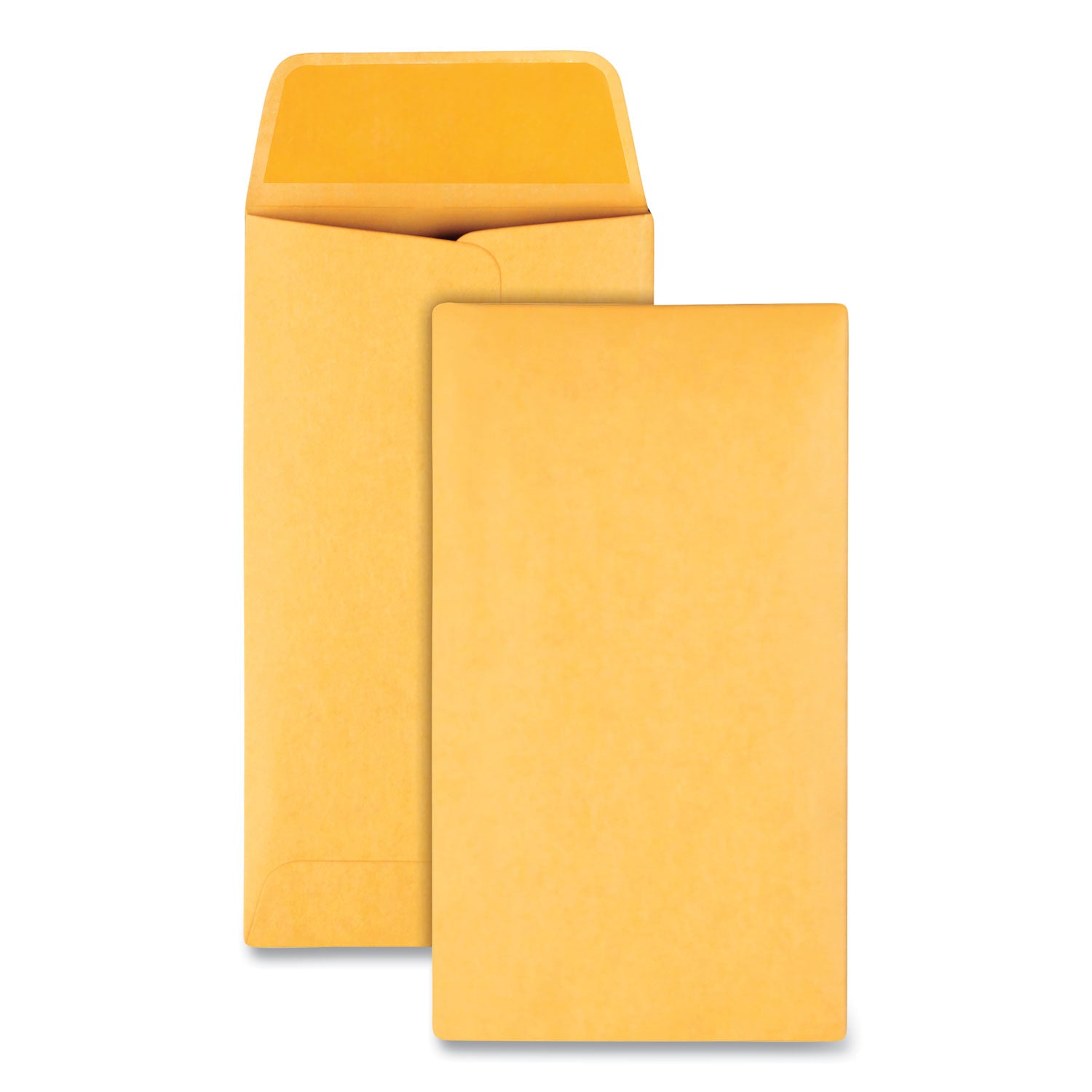 Kraft Coin and Small Parts Envelope, #6, Square Flap, Gummed Closure, 3.38 x 6, Brown Kraft, 500/Box -