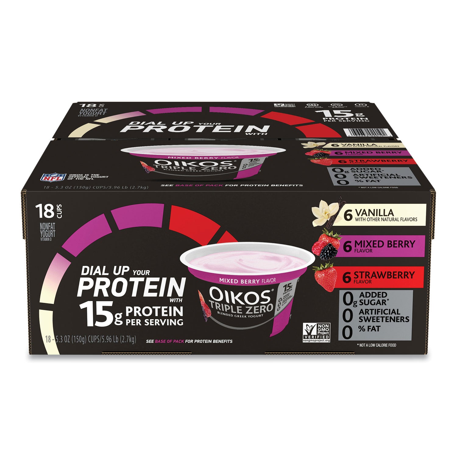 triple-zero-blended-greek-nonfat-yogurt-53-oz-strawberry-mixed-berry-vanilla-18-carton-ships-in-1-3-business-days_grr90200027 - 1