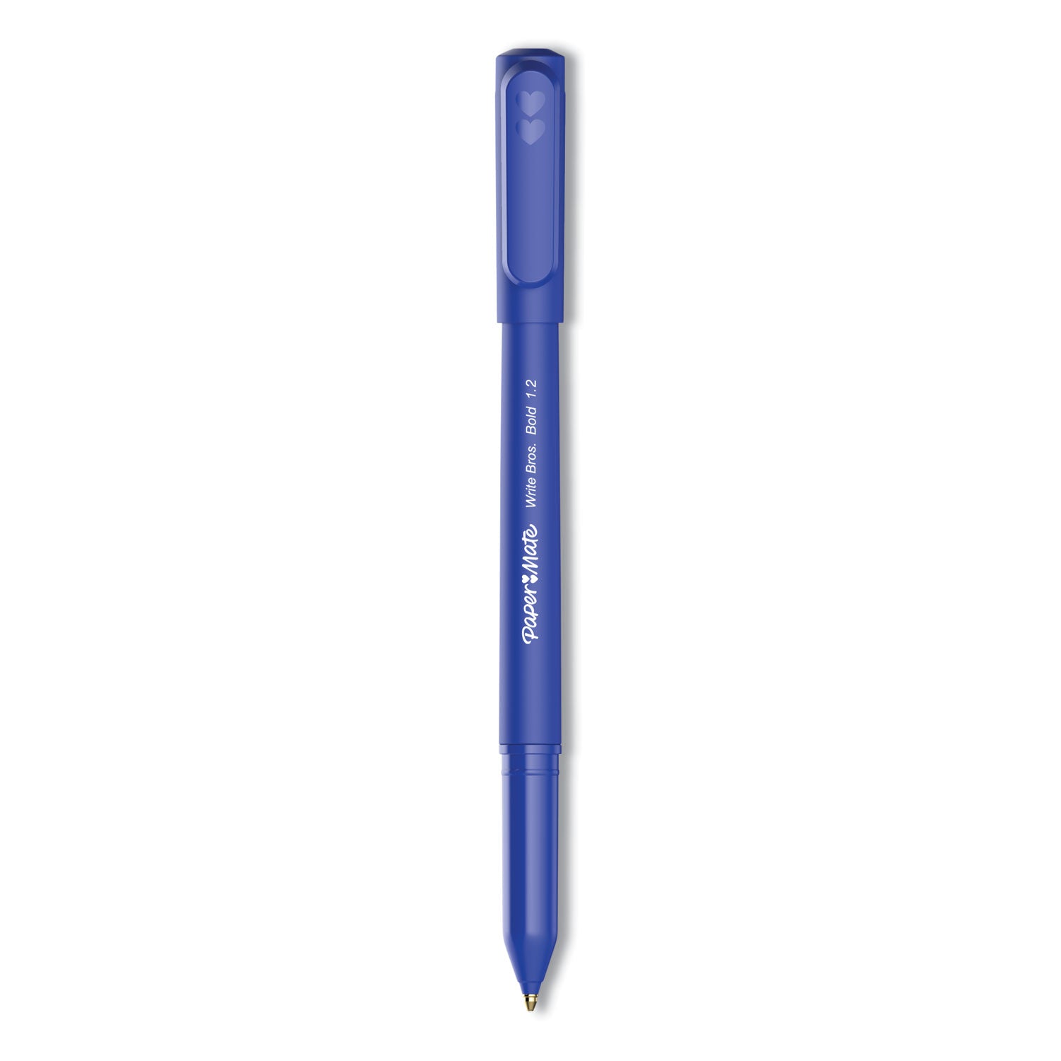 write-bros-ballpoint-pen-stick-bold-12-mm-blue-ink-blue-barrel-dozen_pap2124513 - 1