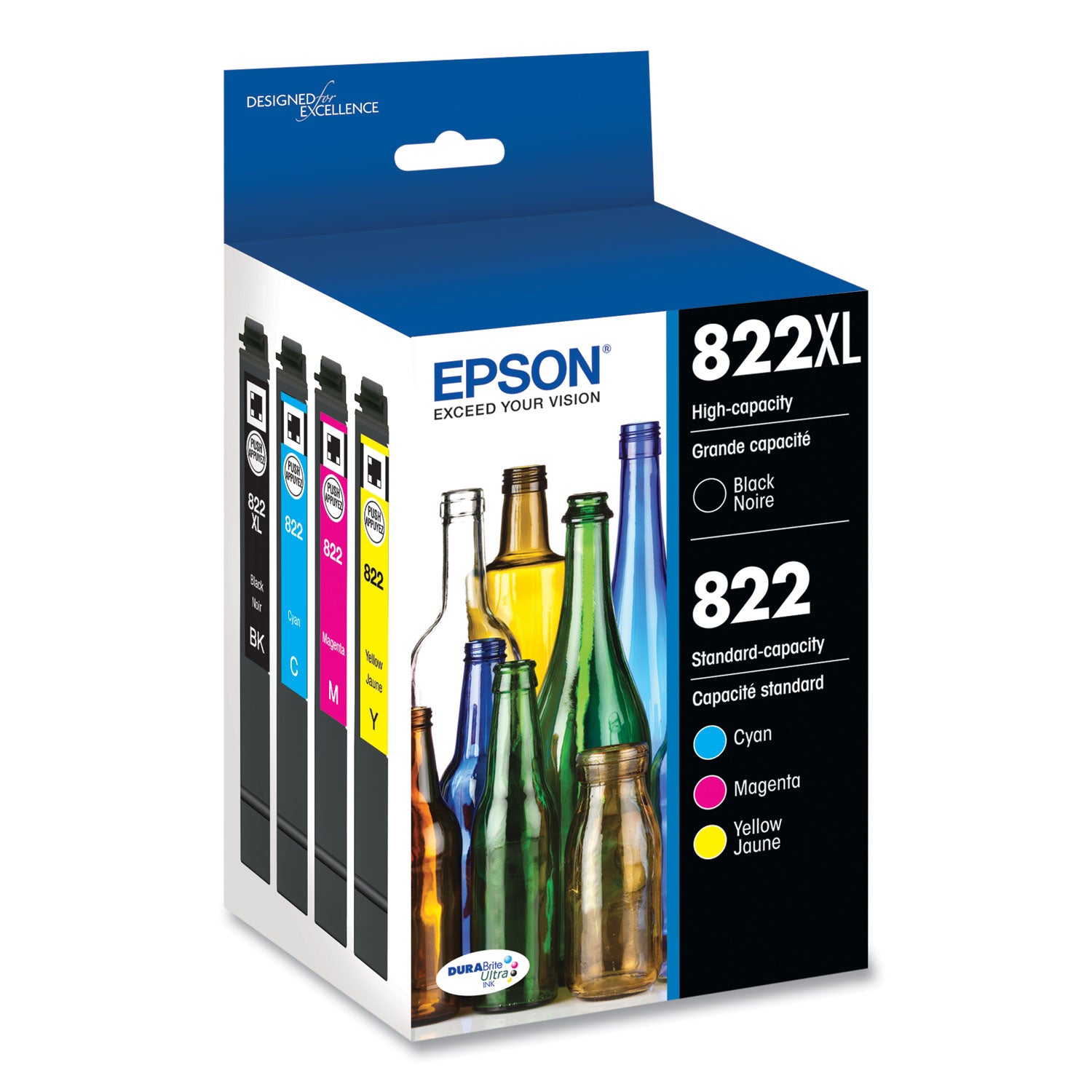 t822xl-bcs-t822xl-t822-durabrite-ultra-high-yield-standard-ink-black-cyan-magenta-yellow_epst822xlbcs - 2