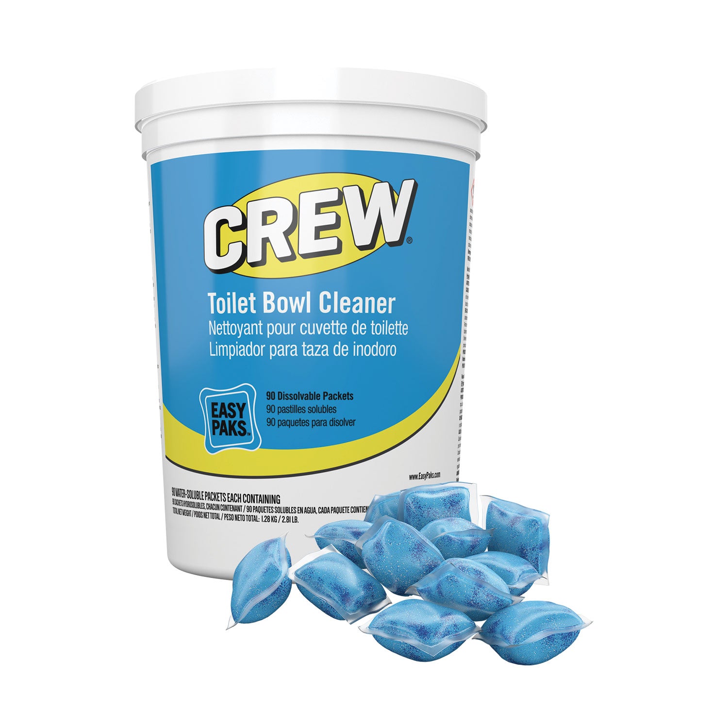 crew-easy-paks-toilet-bowl-cleaner-fresh-floral-scent-05-oz-packet-90-packets-tub_dvocbd540731ea - 1