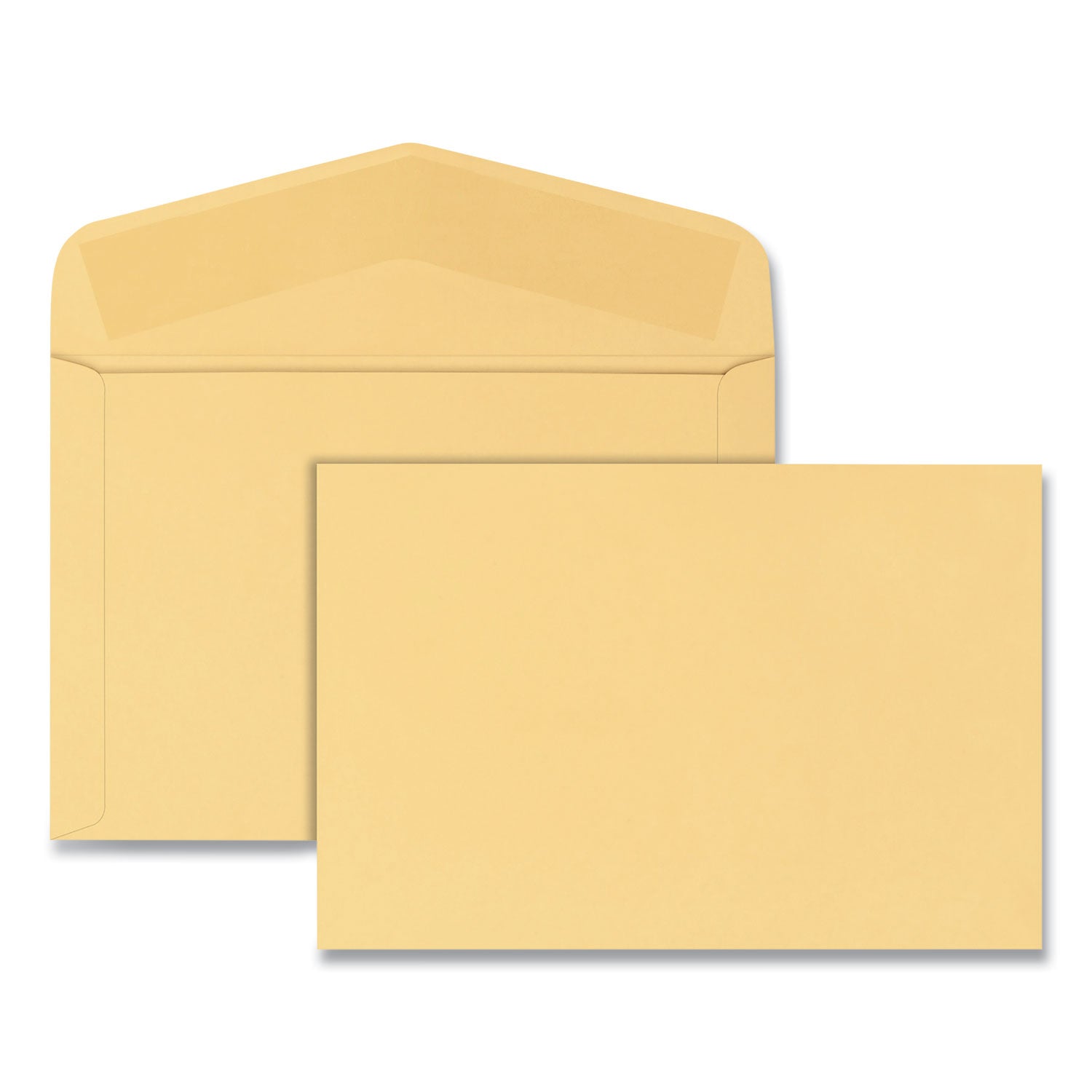 Open-Side Booklet Envelope, #15, Hub Flap, Gummed Closure, 10 x 15, Manila, 100/Box -