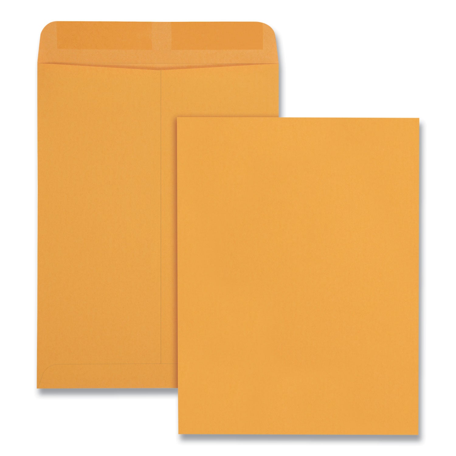 Catalog Envelope, 28 lb Bond Weight Kraft, #10 1/2, Square Flap, Gummed Closure, 9 x 12, Brown Kraft, 100/Box -