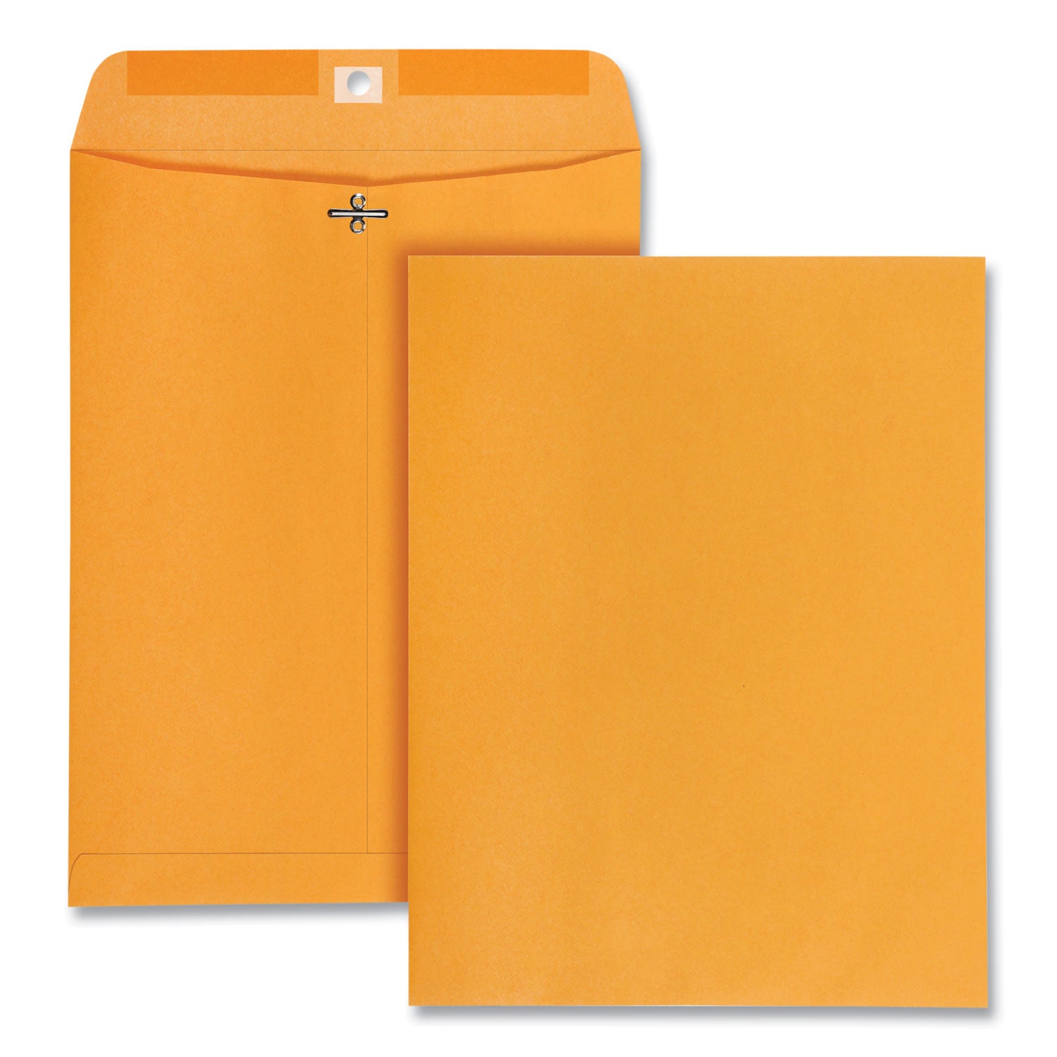 Clasp Envelope, 32 lb Bond Weight Kraft, #97, Square Flap, Clasp/Gummed Closure, 10 x 13, Brown Kraft, 100/Box -