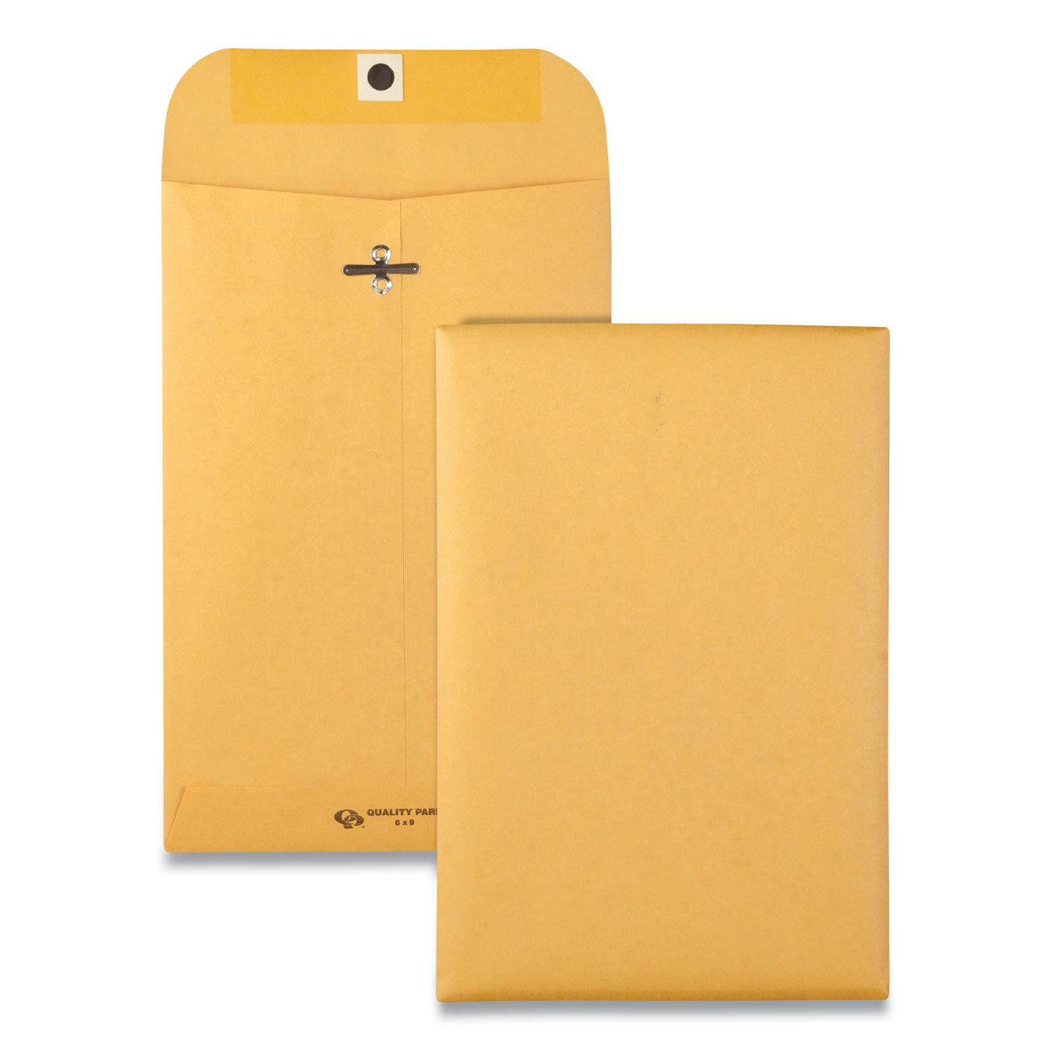 Clasp Envelope, 28 lb Bond Weight Kraft, #55, Square Flap, Clasp/Gummed Closure, 6 x 9, Brown Kraft, 500/Carton -