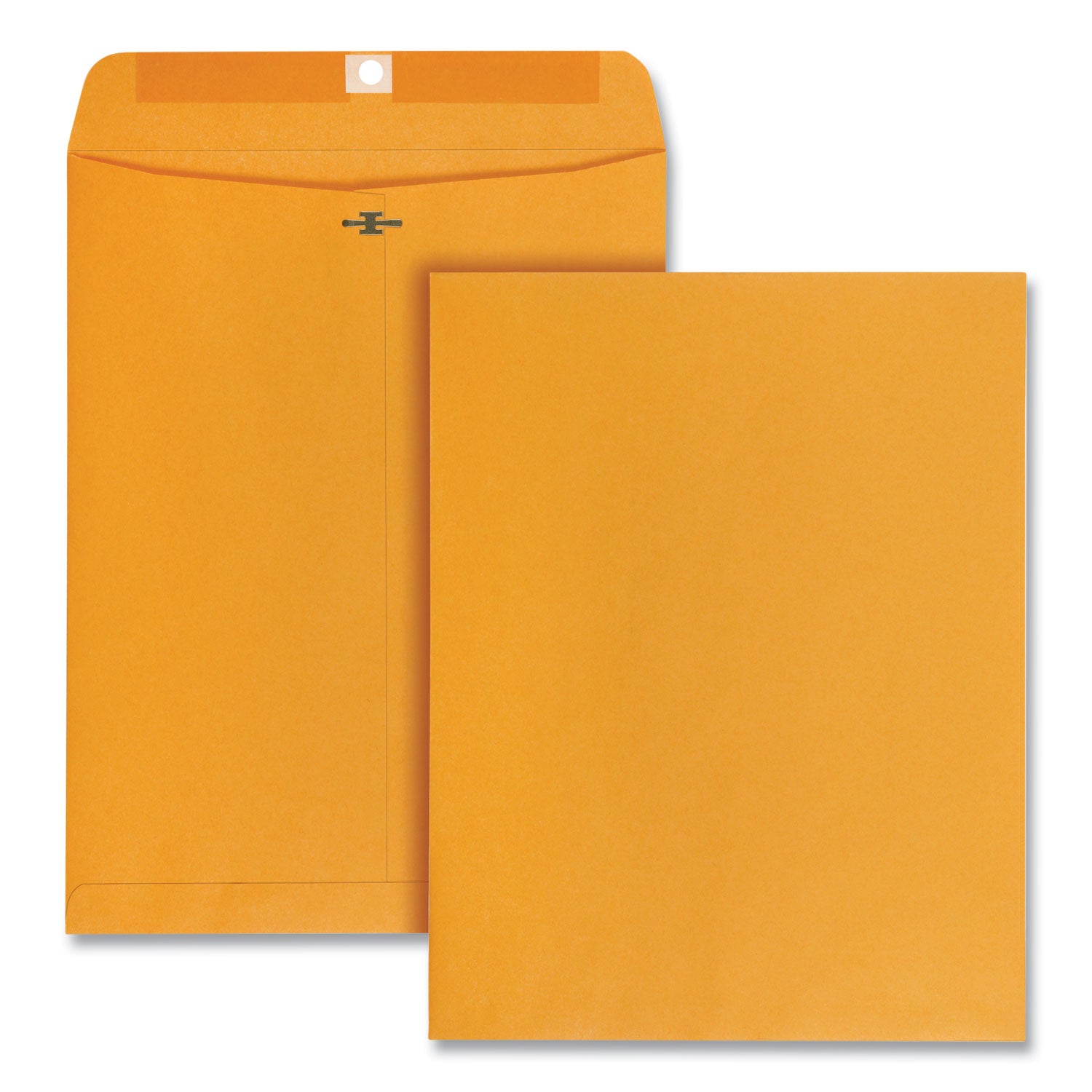 Clasp Envelope, 28 lb Bond Weight Kraft, #97, Square Flap, Clasp/Gummed Closure, 10 x 13, Brown Kraft, 100/Box -