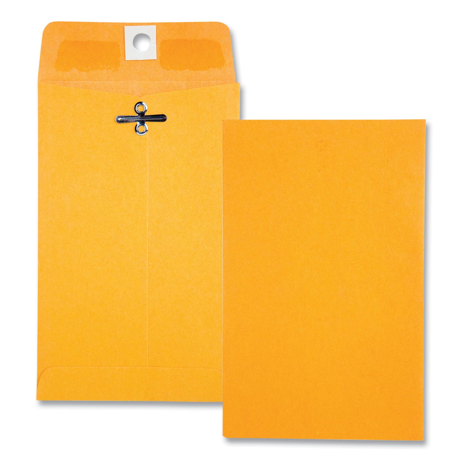 Clasp Envelope, 28 lb Bond Weight Kraft, #15, Square Flap, Clasp/Gummed Closure, 4 x 6.38, Brown Kraft, 100/Box -