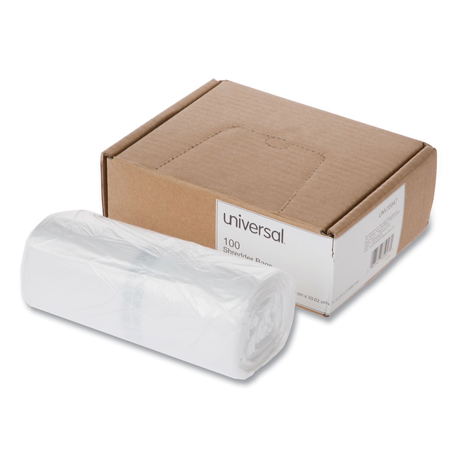 High-Density Shredder Bags, 16 gal Capacity, 100/Box -