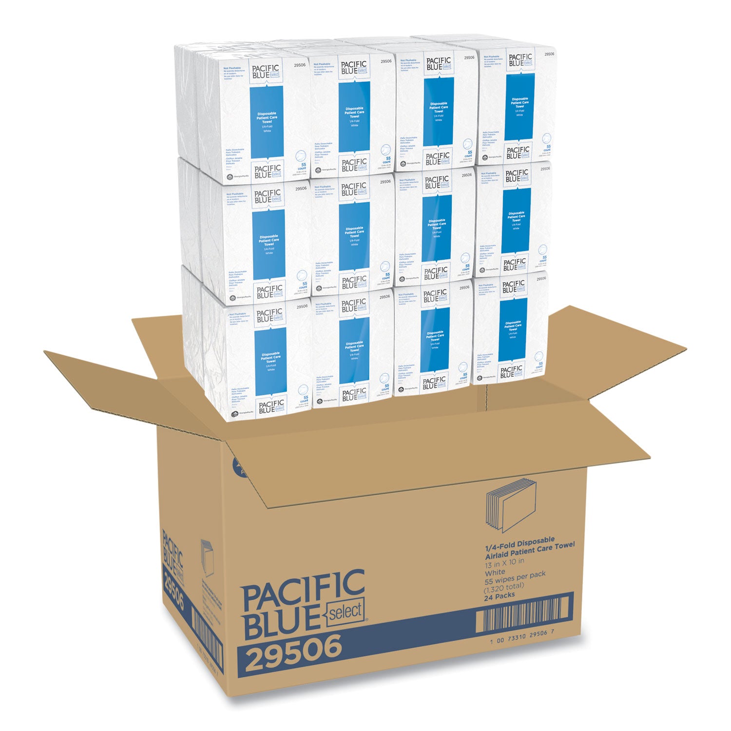pacific-blue-select-disposable-patient-care-washcloths-1-ply-10-x-13-unscented-white-55-pack-24-packs-carton_gpc29506 - 2