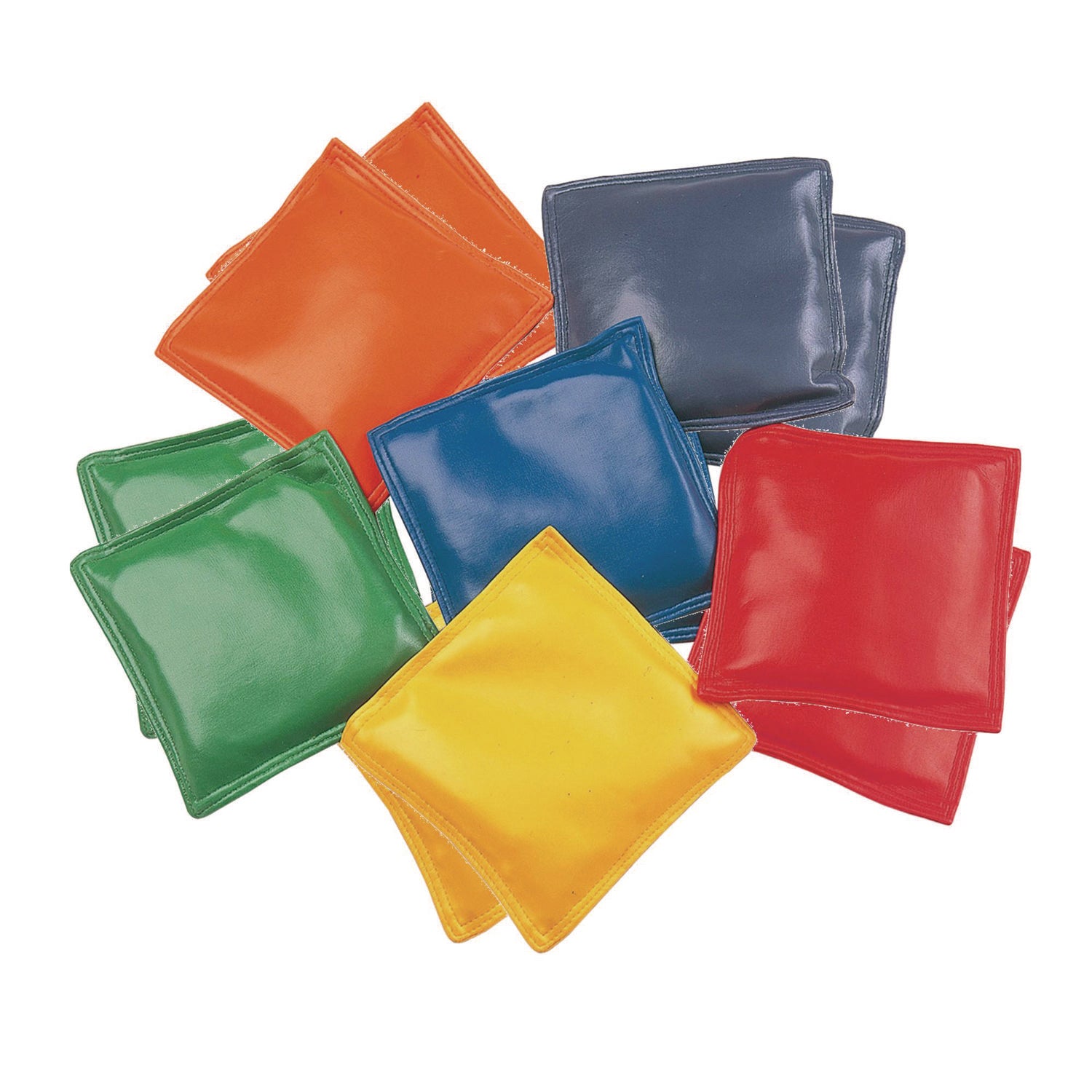 Bean Bag Set, Vinyl, 4", Assorted Colors, 12/Box - 1