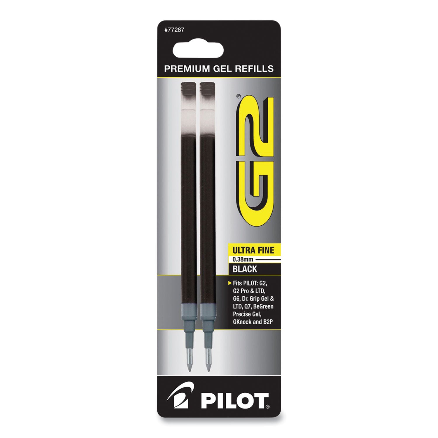 refill-for-pilot-g2-gel-ink-pens-ultra-fine-conical-tip-black-ink-2-pack_pil77287 - 1