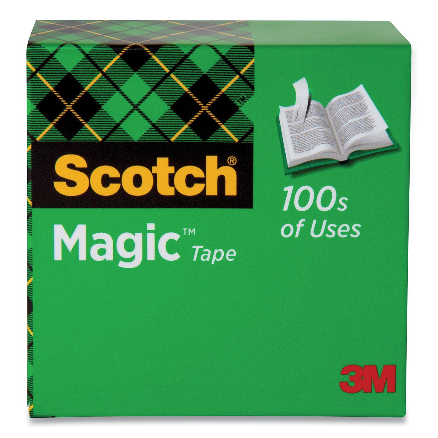 Magic Tape Refill, 3" Core, 0.75" x 72 yds, Clear -