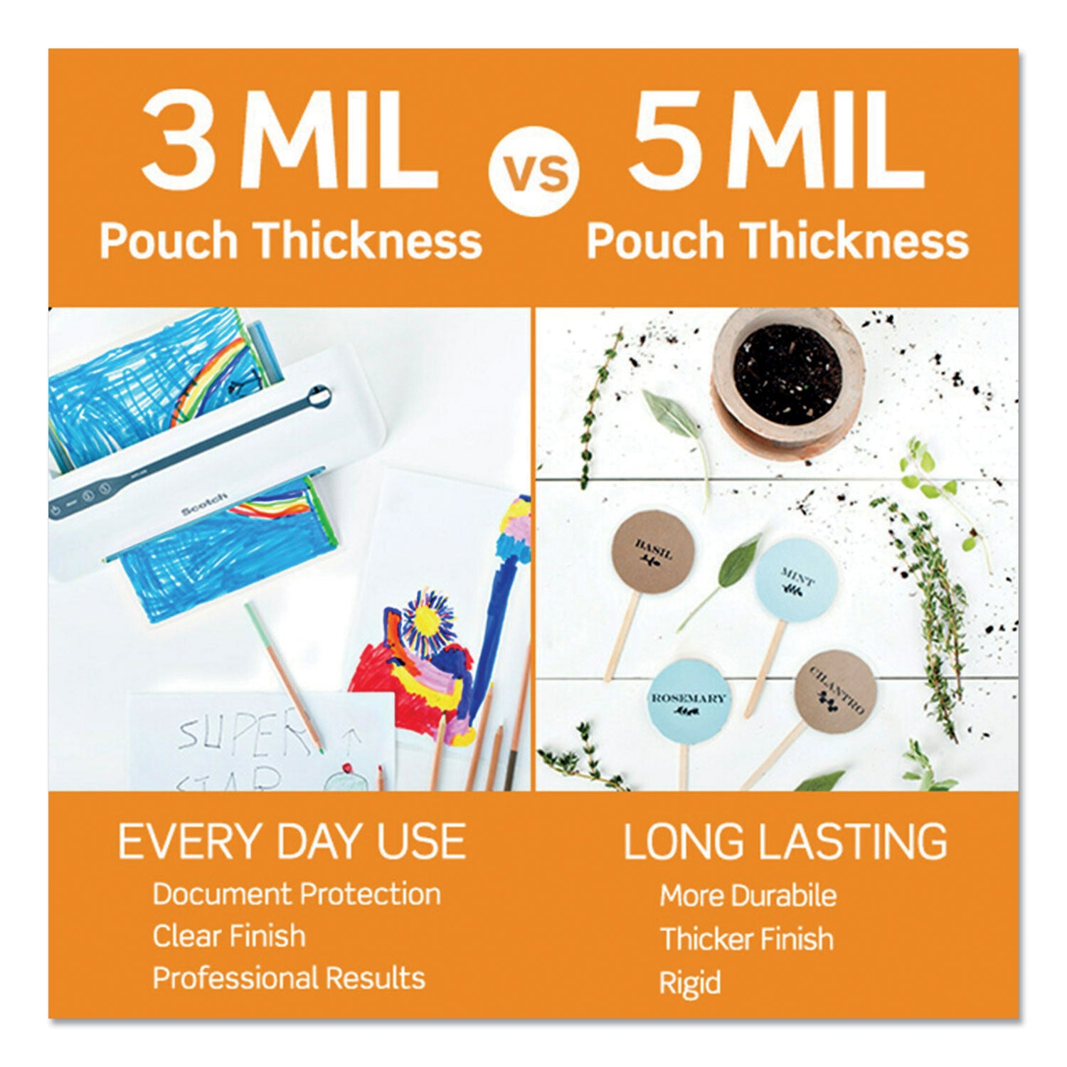 Laminating Pouches, 5 mil, 3.75" x 2.38", Gloss Clear, 100/Pack -