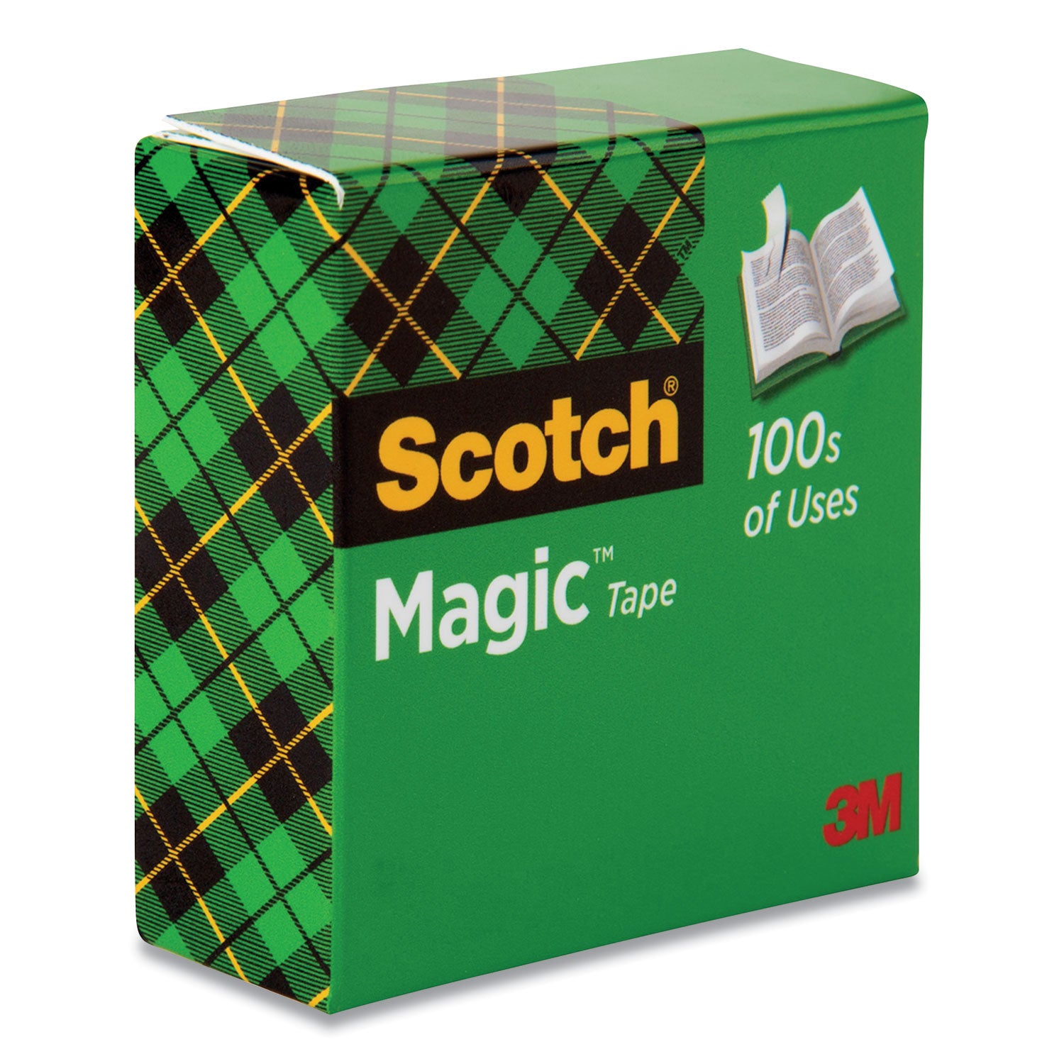 Magic Tape Refill, 3" Core, 0.75" x 72 yds, Clear -