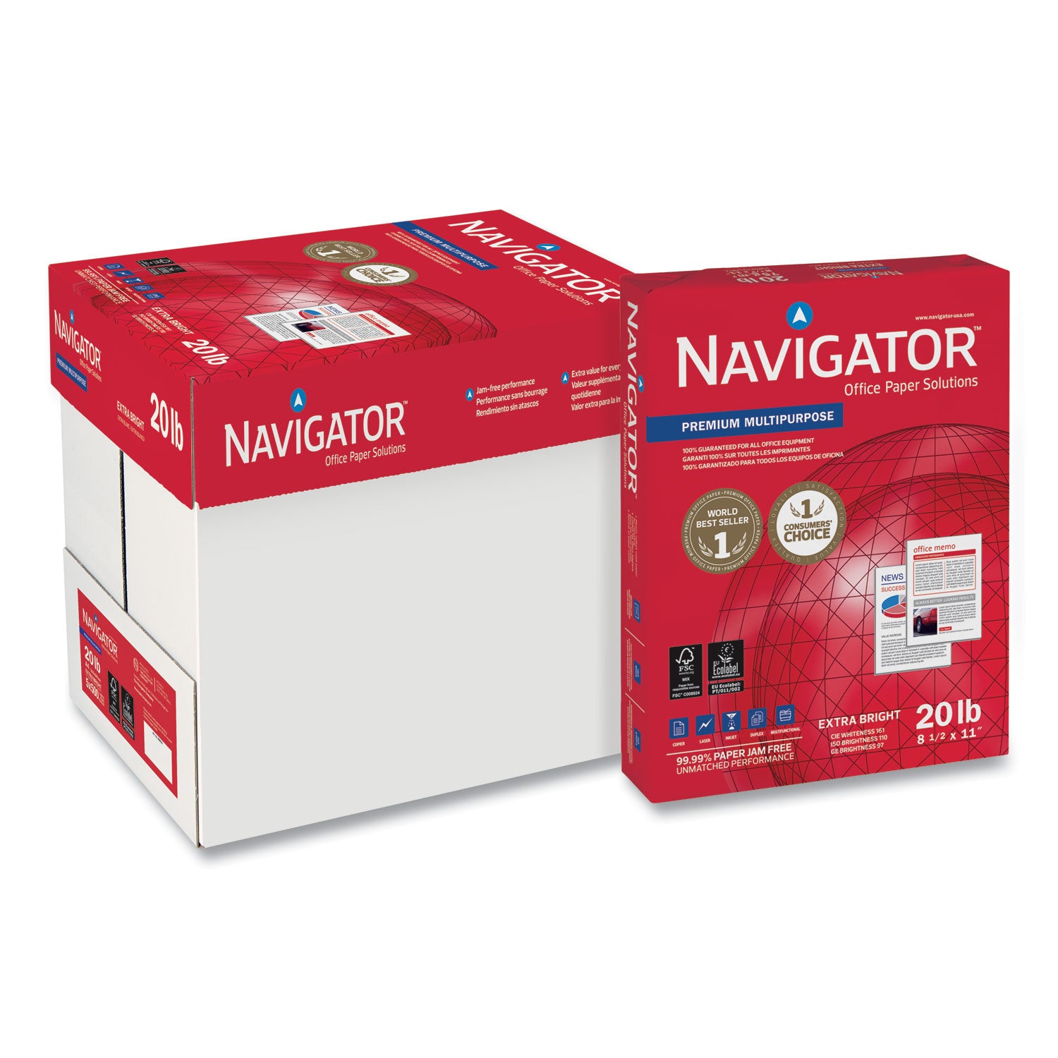 premium-multipurpose-copy-paper-97-bright-20-lb-bond-weight-85-x-11-white-500-sheets-ream-5-reams-carton_snanmp115r - 1