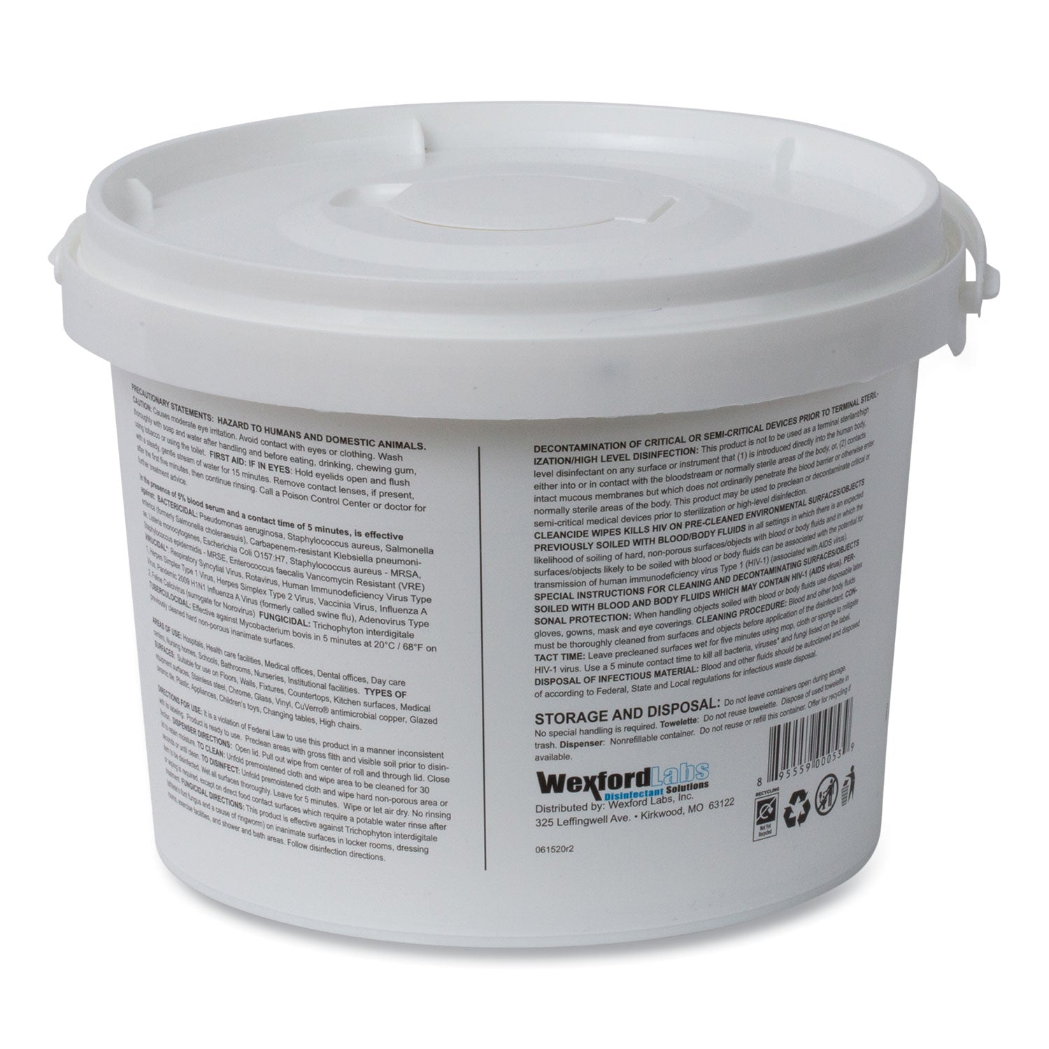 cleancide-disinfecting-wipes-1-ply-8-x-55-fresh-scent-white-400-tub_wxf3130b400dea - 2
