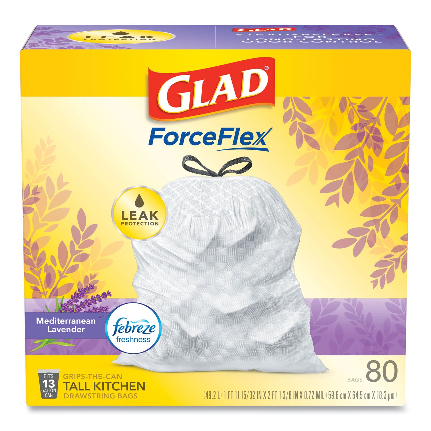 odorshield-tall-kitchen-drawstring-bags-13-gal-095-mil-24-x-2738-white-80-bags-box-3-boxes-carton_clo78902 - 2